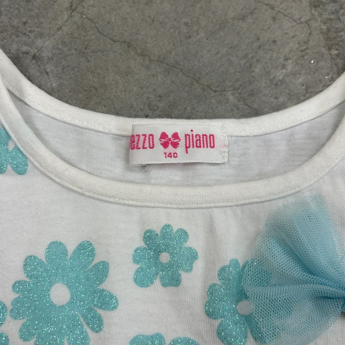 Japanese Brand Mezzo Piano - Baby Tee Size XXS / US 00 / IT 34 - 4 Thumbnail