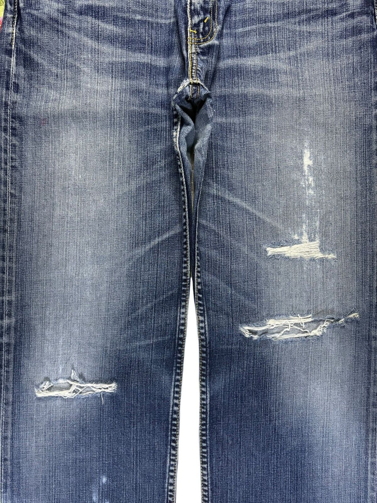 Levi's Vintage 90s Levis Bleached Wash Distressed Baggy Jeans Size US 33 - 5 Thumbnail