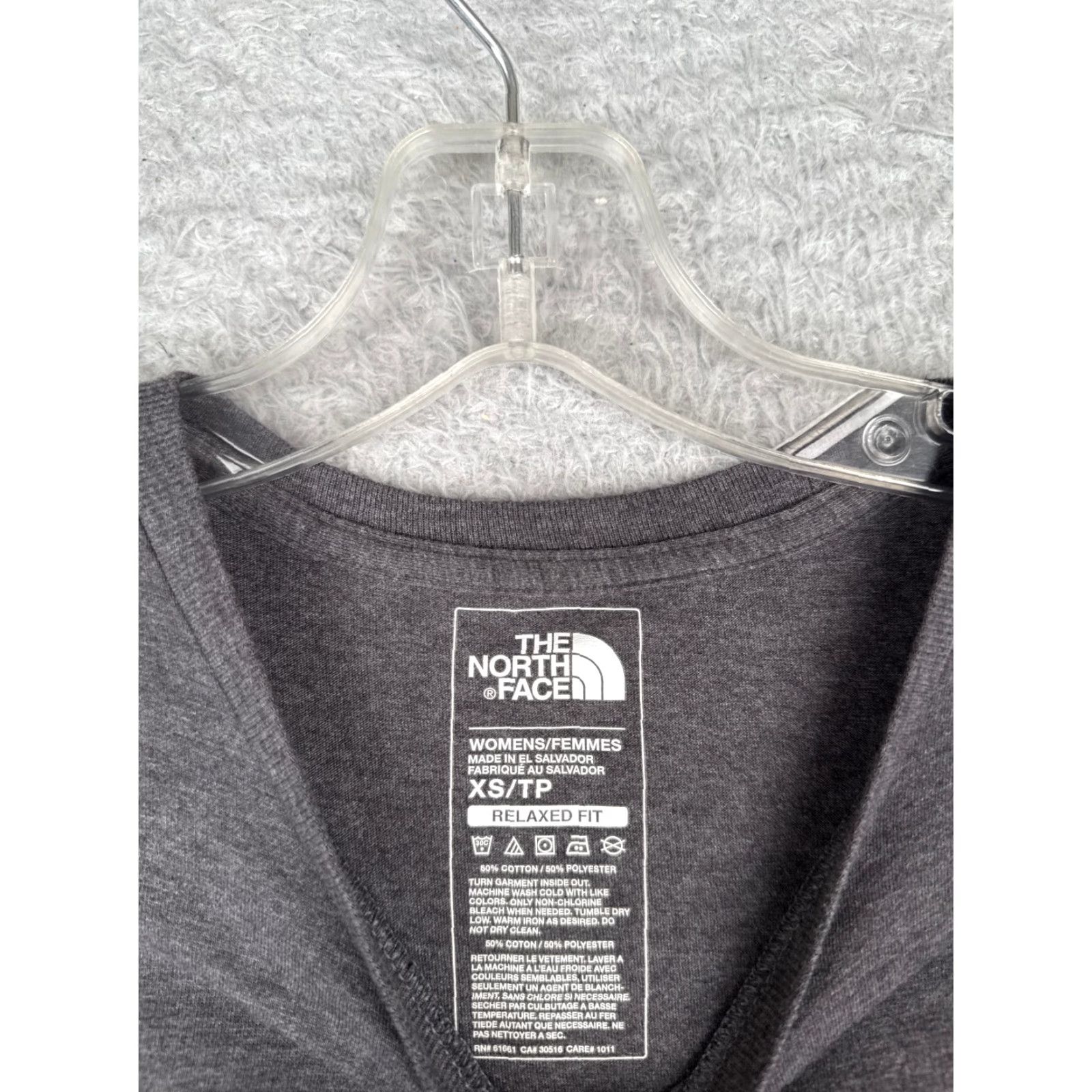 The North Face The North Face Shirt Women XS Gray Long Sleeve Crew Neck Cotton Blend Size XS / US 0-2 / IT 36-38 - 7 Thumbnail