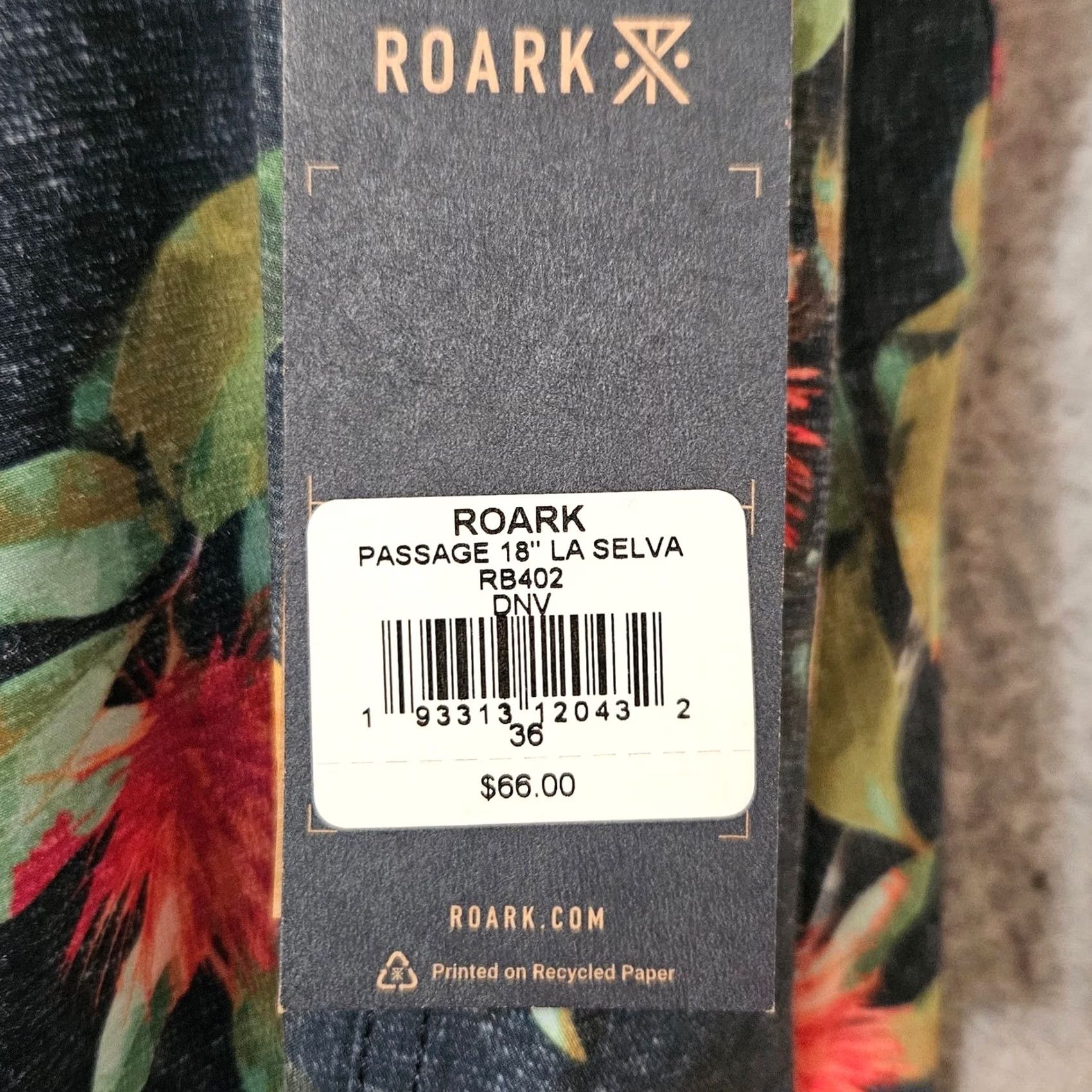 Roark Roark Passage 18" La Selva Board Shorts Swim Navy Size 36 NWT Men's Size US 36 / EU 52 - 4 Thumbnail