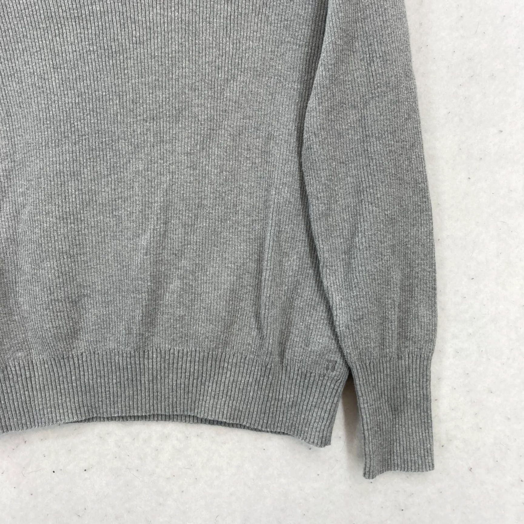 Vintage Tommy John Ribbed Sweater Mens Medium Gray Crew Neck Long Sleeve Minimalist Pullover Shirt Size US M / EU 48-50 / 2 - 3 Thumbnail