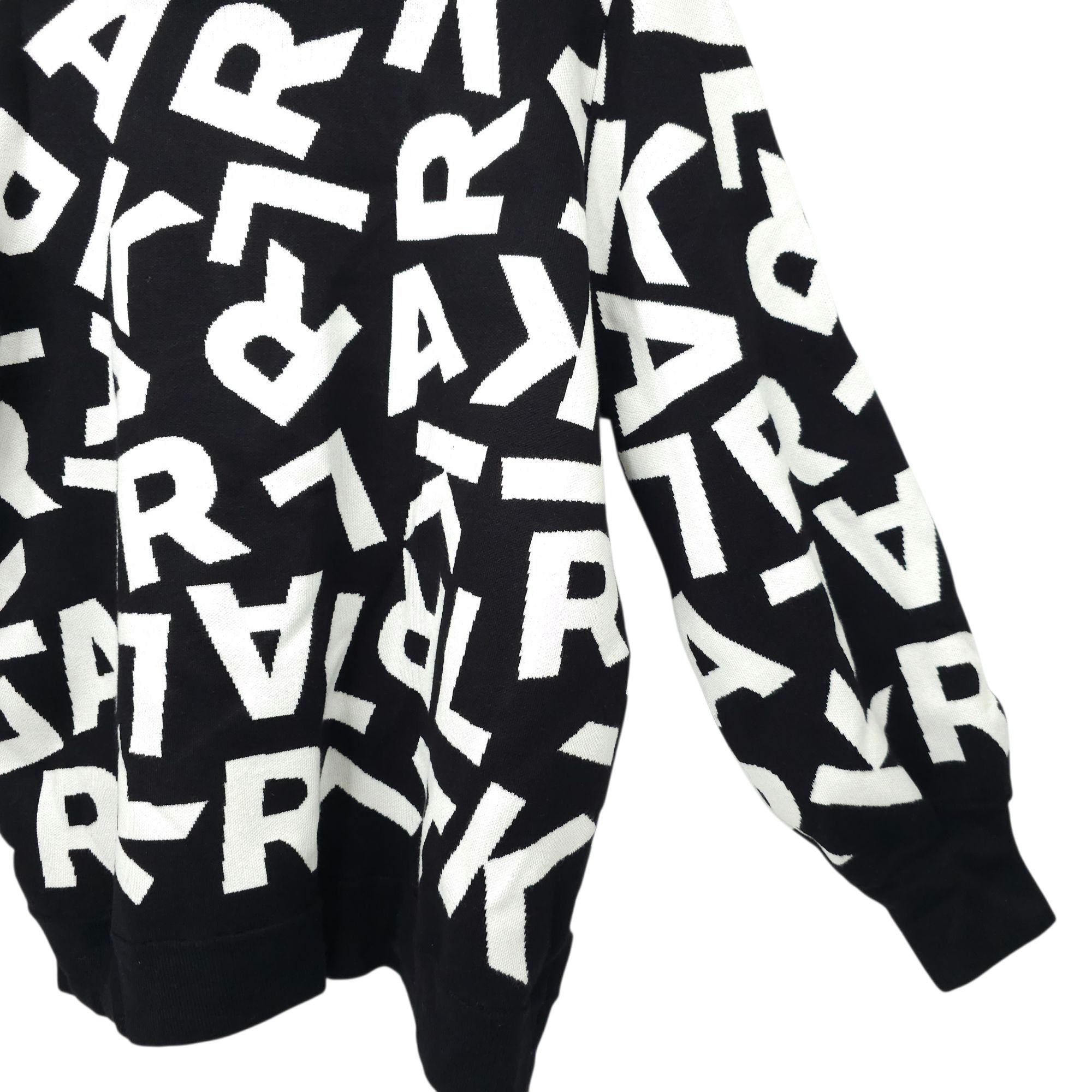 Karl Lagerfeld Karl Lagerfeld Paris Scrambled Logo Sweater Women 1X Ribbed Size ONE SIZE - 12 Thumbnail