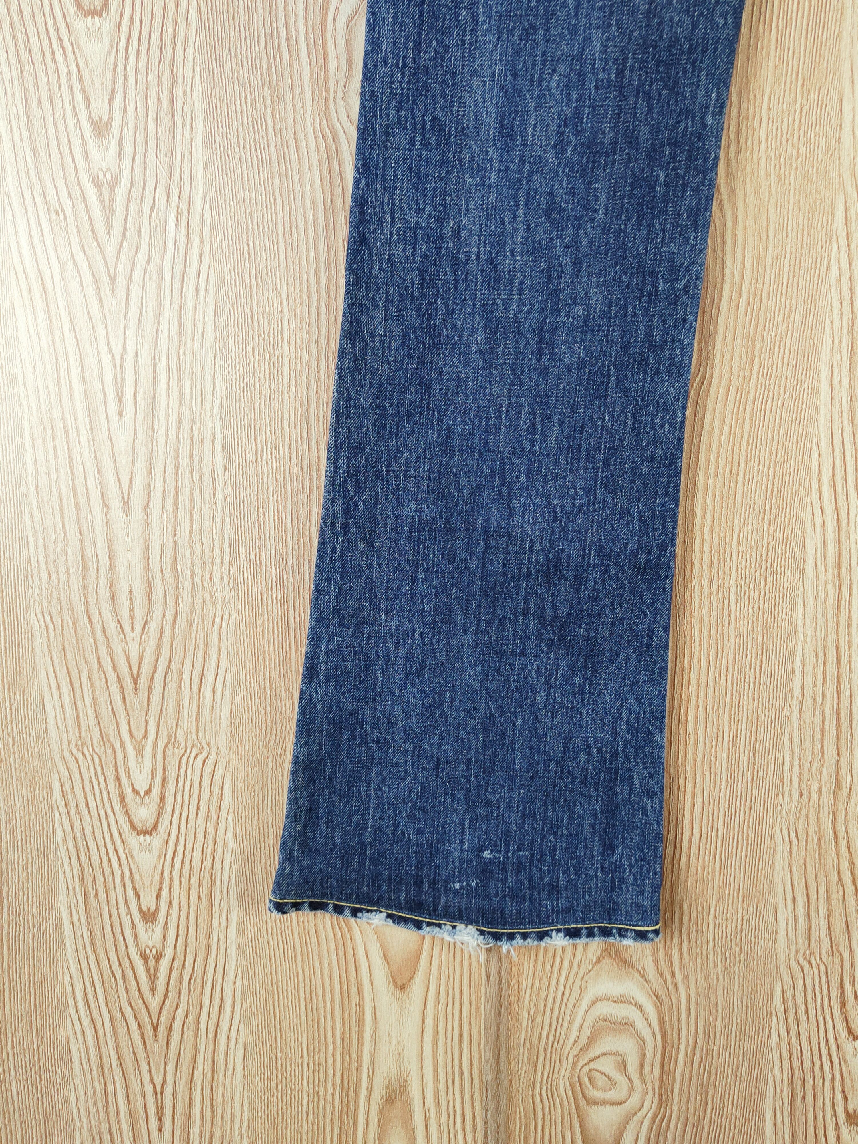 Japanese Brand Moussy Dark Blue Distressed Ripped bootcut denim Jeans #W380 Size 29" - 11 Thumbnail