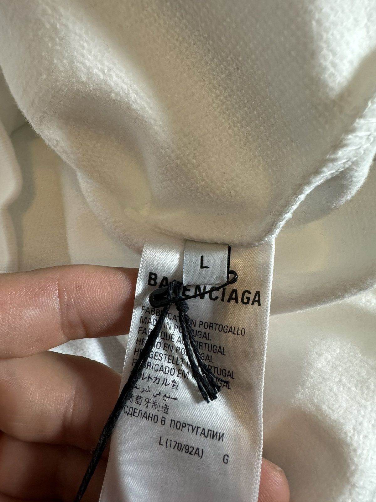 Balenciaga balenciaga world food programme white hoodie Size US L / EU 52-54 / 3 - 6 Thumbnail