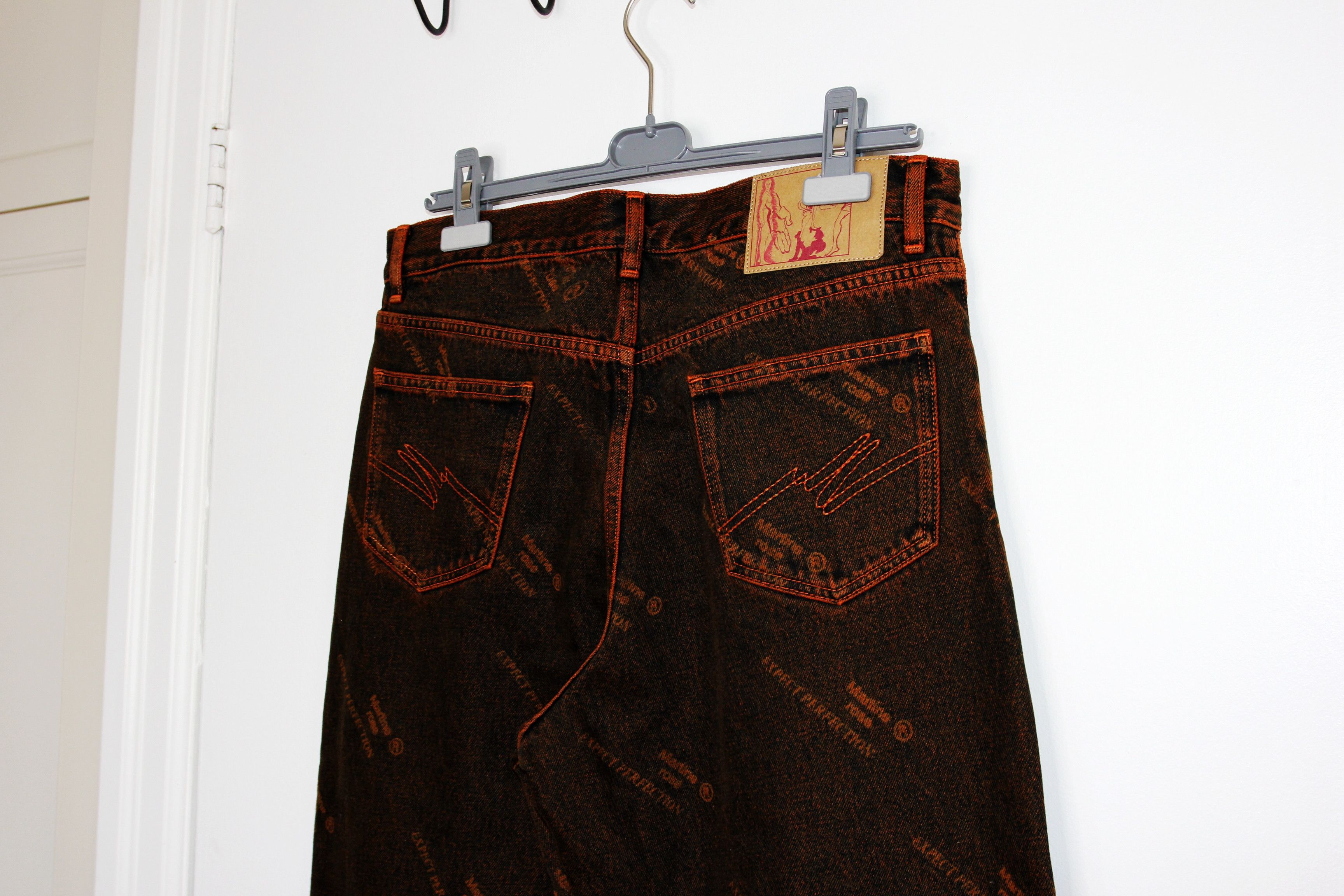 Martine Rose BNWT SS25 MARTINE ROSE ORANGE LASER RELAXED FIT JEANS M Size US 32 / EU 48 - 6 Thumbnail