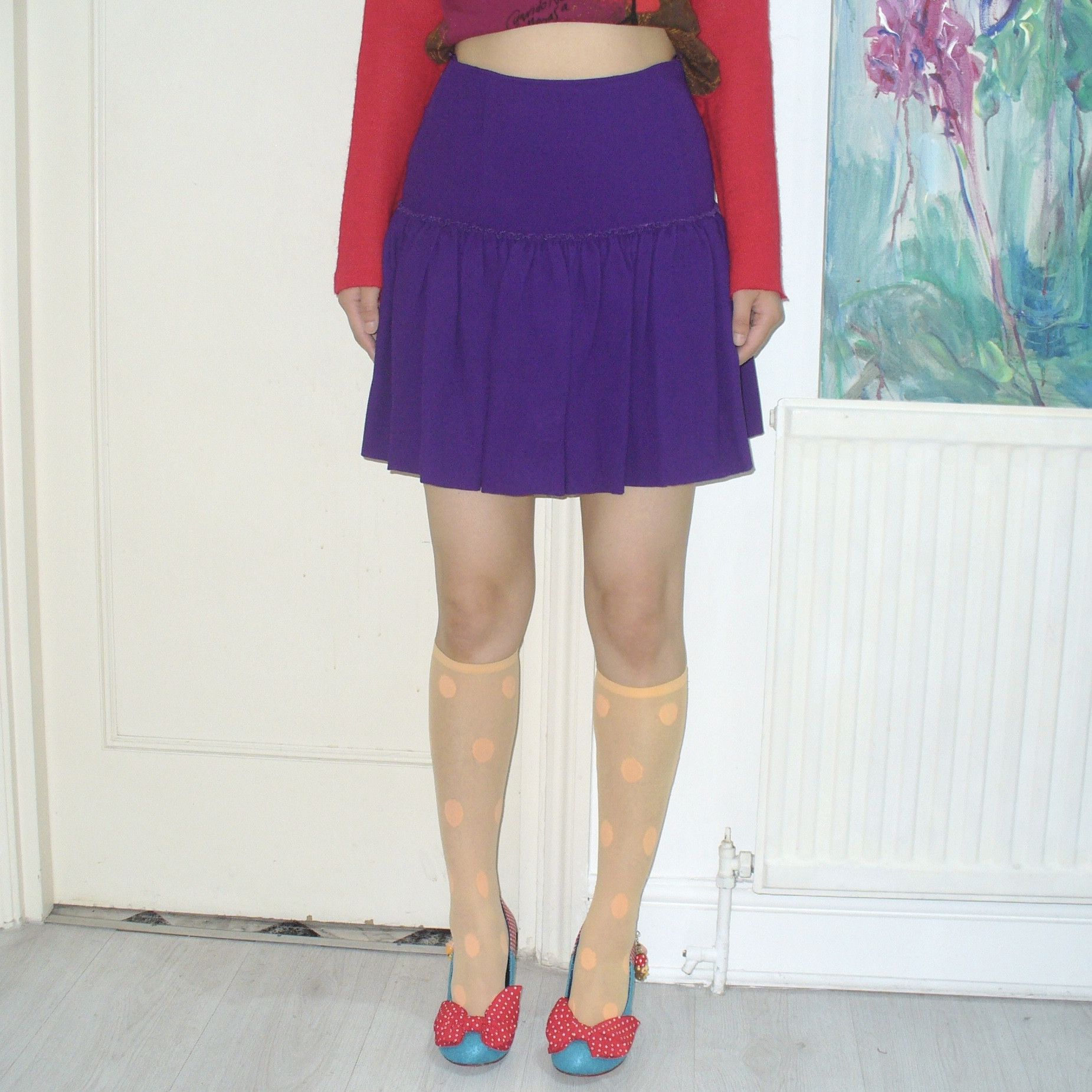 Miu Miu Miu Miu purple skirt made in Italy Size 27" / US 4 / IT 40 - 1 Thumbnail