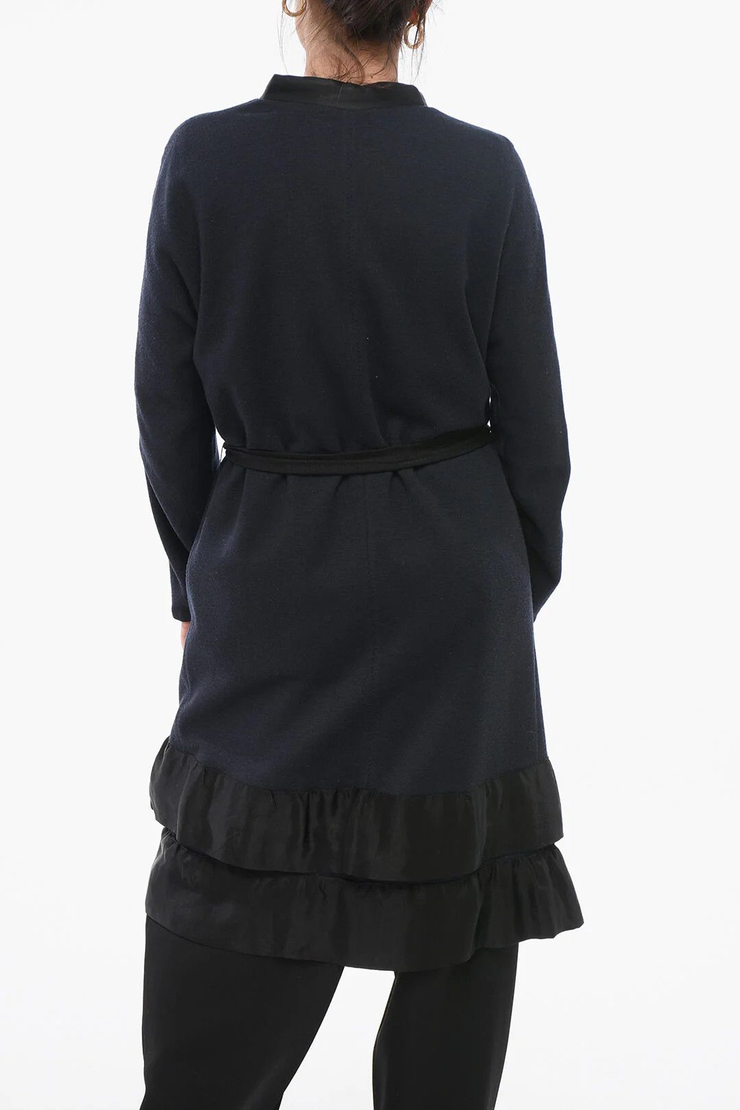 Lanvin og1mm0426 Wool Coat in Blue Size XS / US 0-2 / IT 36-38 - 2 Thumbnail