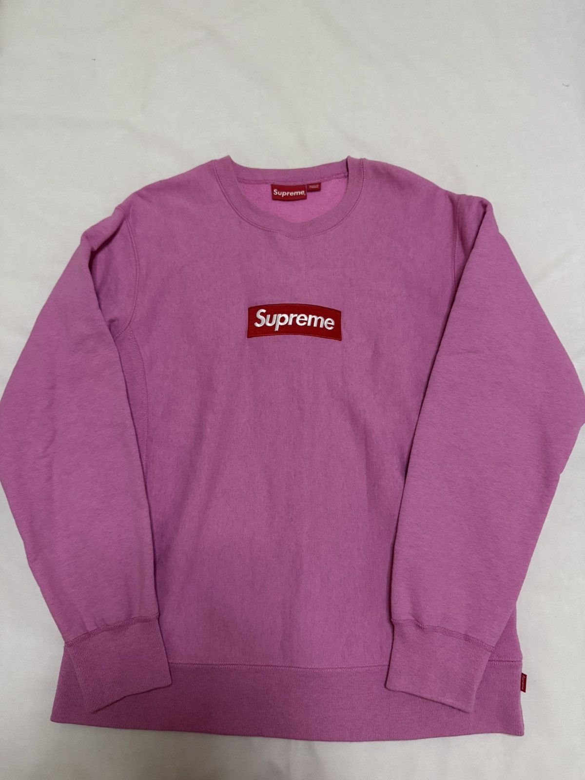 Supreme 15aw Box Logo Crewneck Pink M Supreme Box Logo Pink
