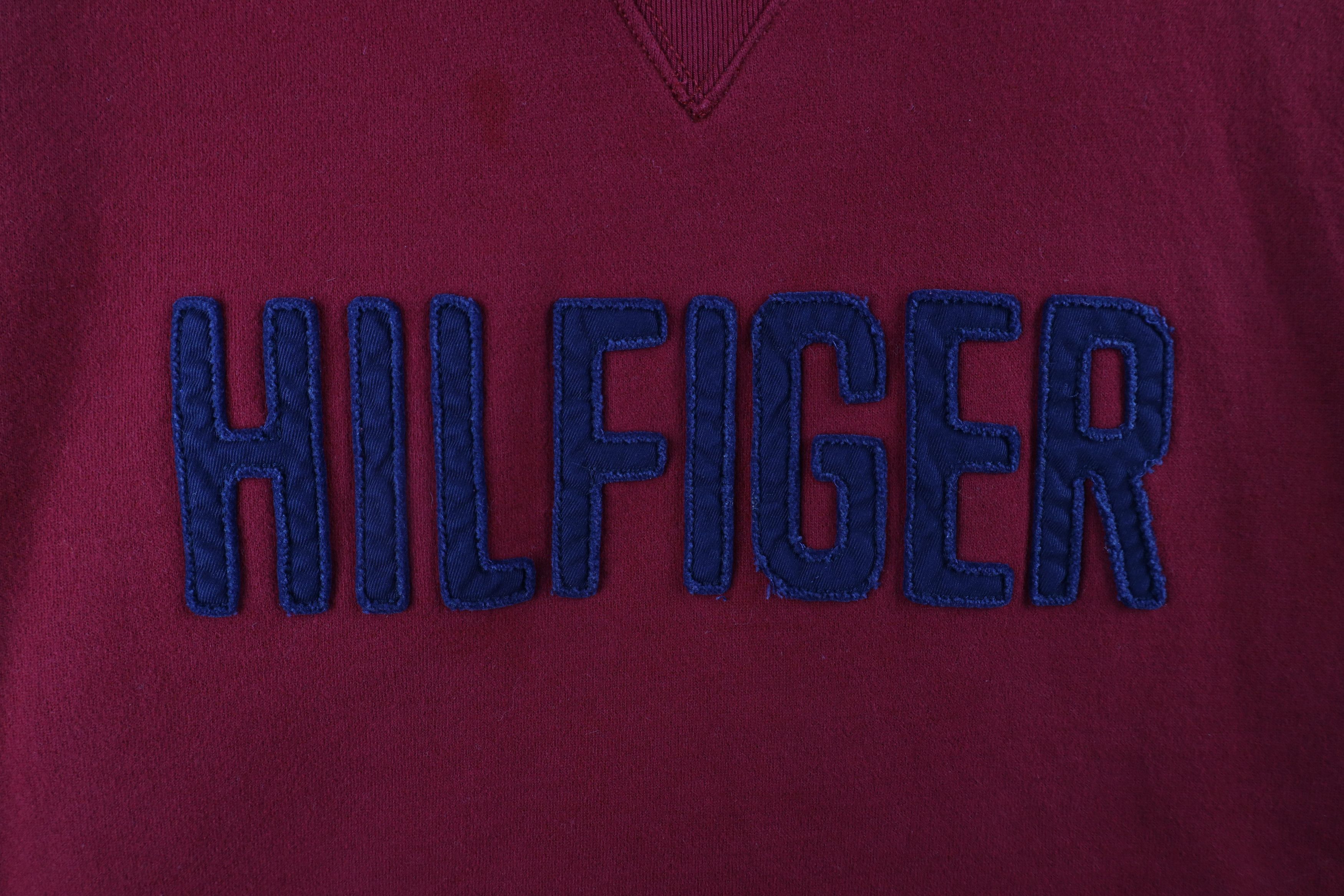 Tommy Hilfiger × Vintage Vintage Tommy Hilfiger Block Letter Heavyweight Sweatshirt Size US XL / EU 56 / 4 - 4 Thumbnail