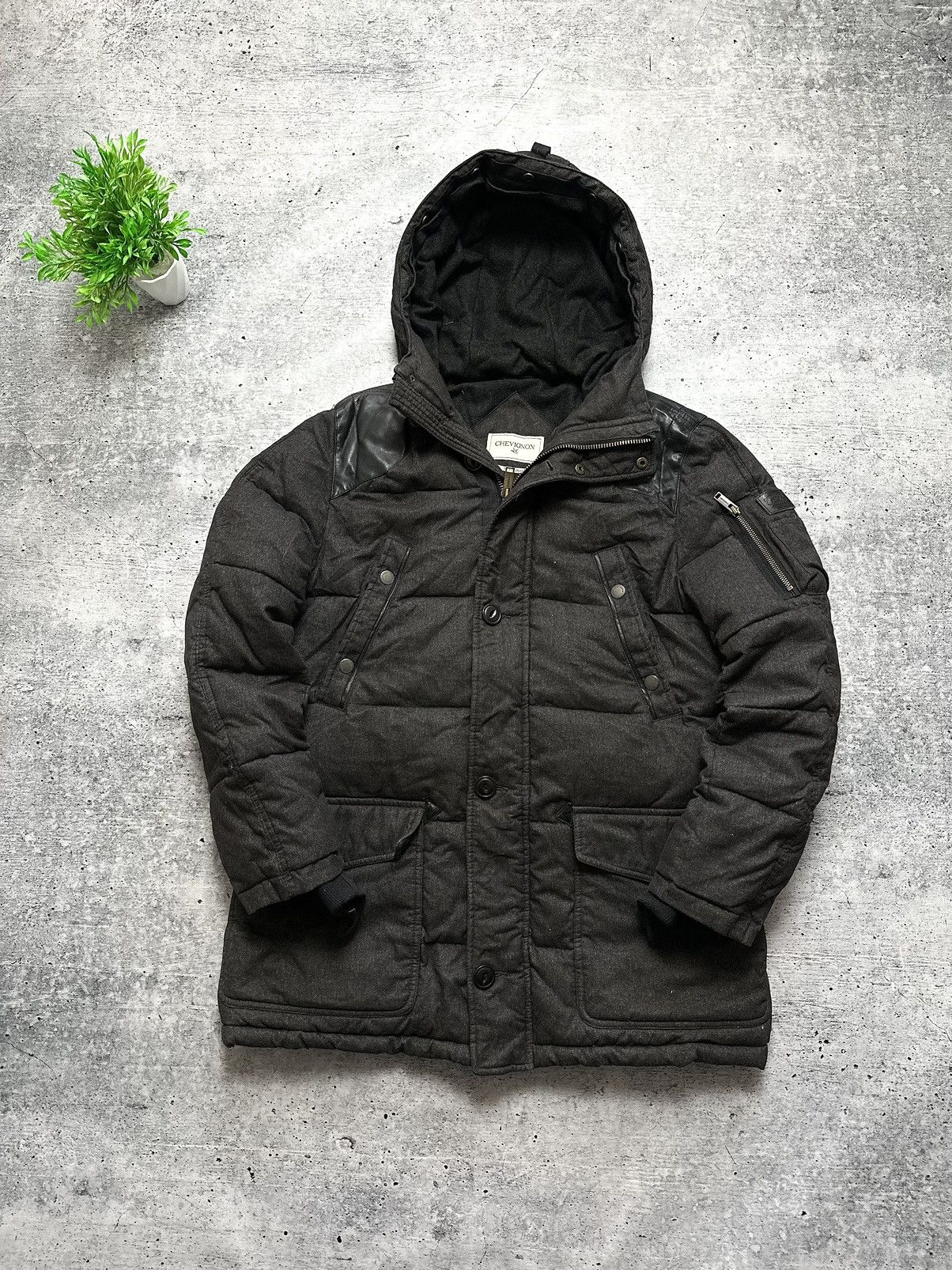 Chevignon Vintage Chevignon Down Puffer TOGS Parka Jacket Size US M / EU 48-50 / 2 - 1 Thumbnail
