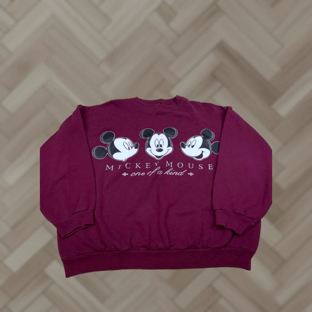 Mickey Unlimited VINTAGE Mickey Mouse Sweatshirt Unisex Adults XL Red Mickey Unlimited Pullover 11781 Size US XL / EU 56 / 4 - 1 Thumbnail