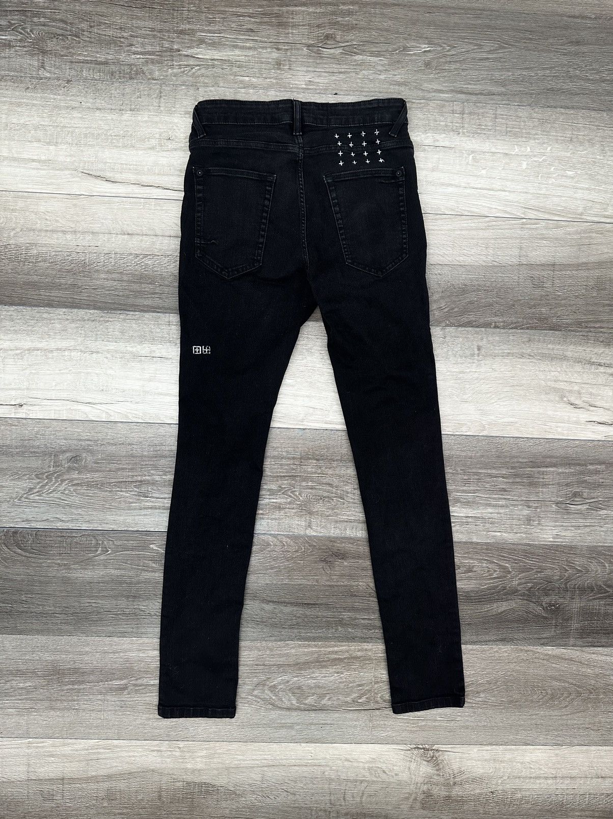 image of Ksubi Black Van Winkle Skinny Denim Jeans Sz. 30 Chitch Flag, Men's