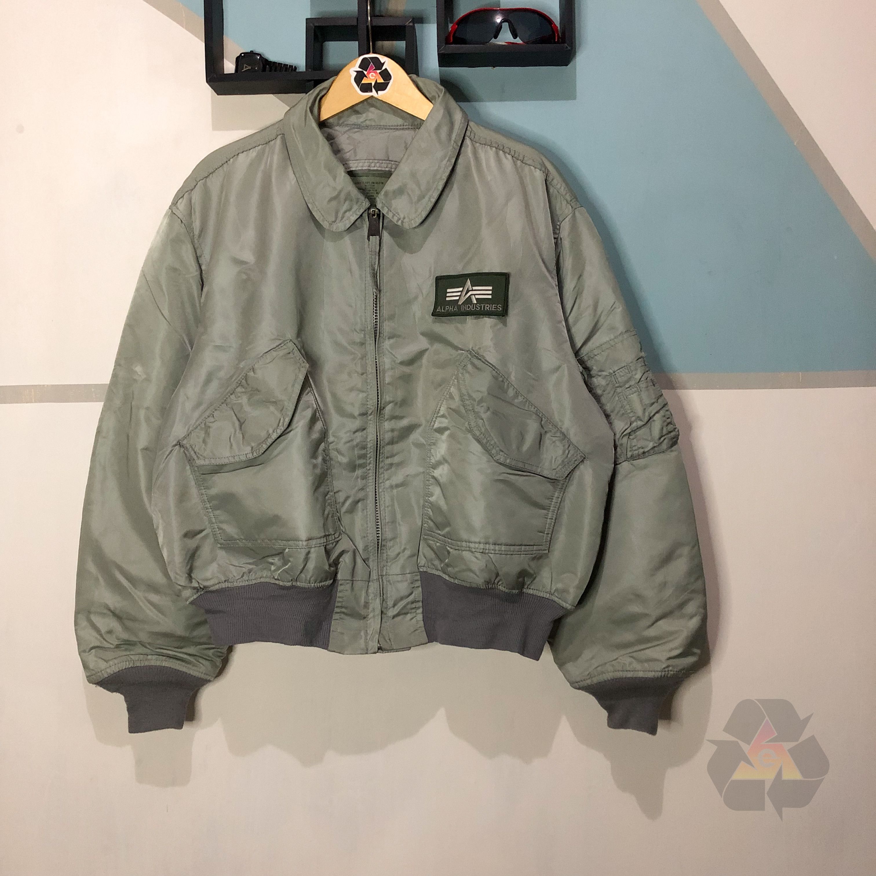 Alpha Industries × Ma 1 × Made In Usa Vintage 90s Alpha Industries 