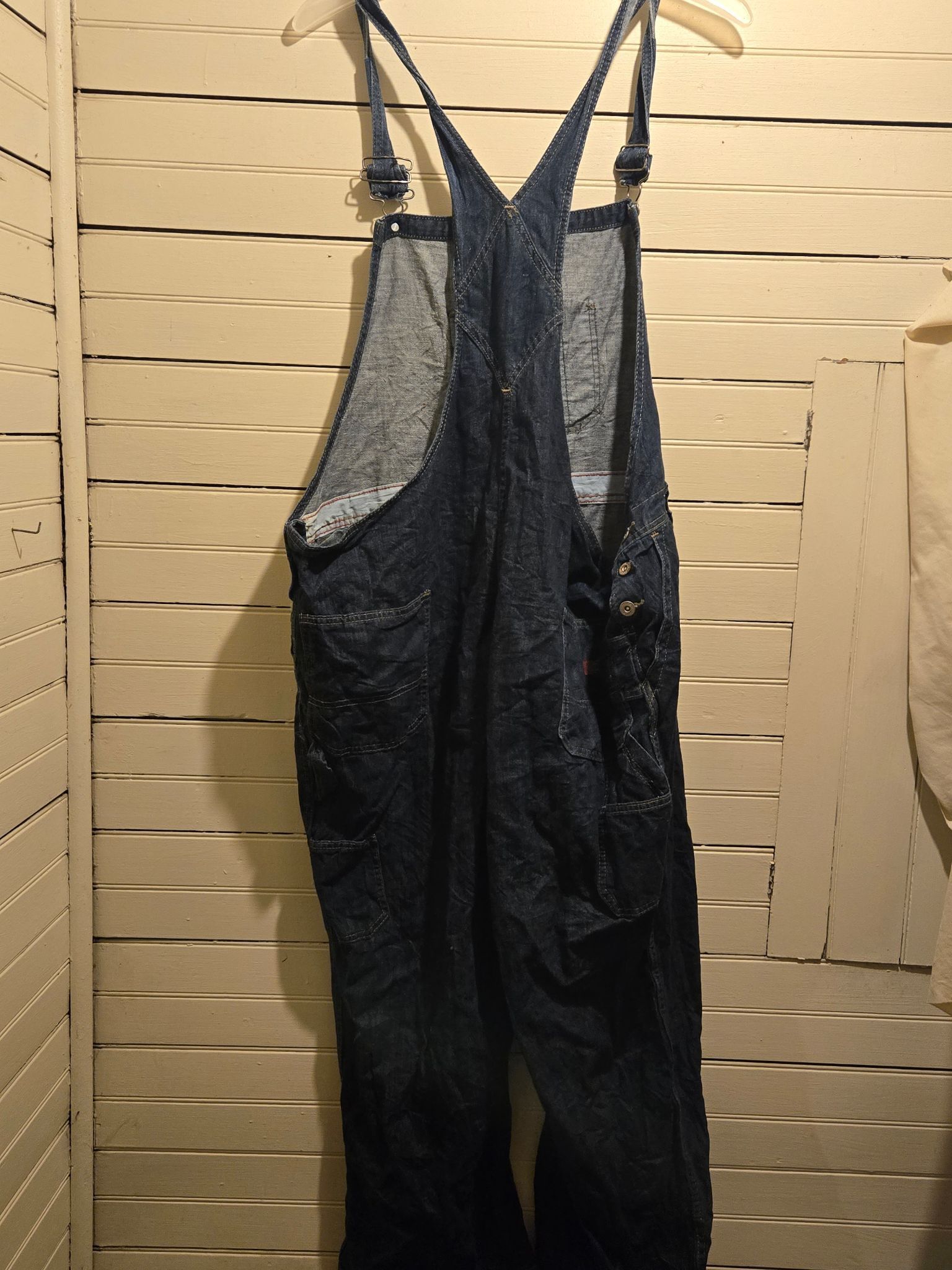 Other Dickies Denim Overalls Womens Wide Leg Utility Pockets Size XXL / US 16-18 / IT 52-54 - 3 Thumbnail