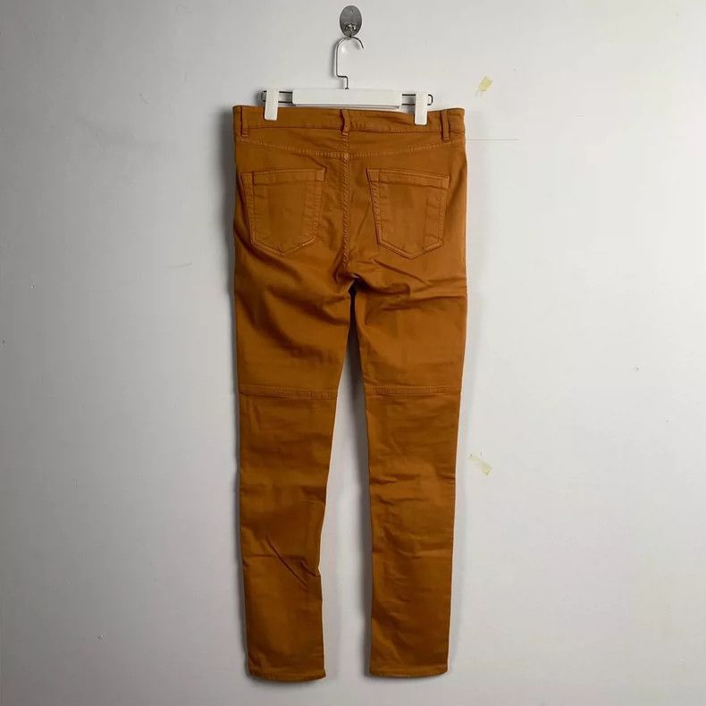 Rick Owens rickowens orange biker pants Size S-2508 Size US 26 / EU 42 - 3 Thumbnail