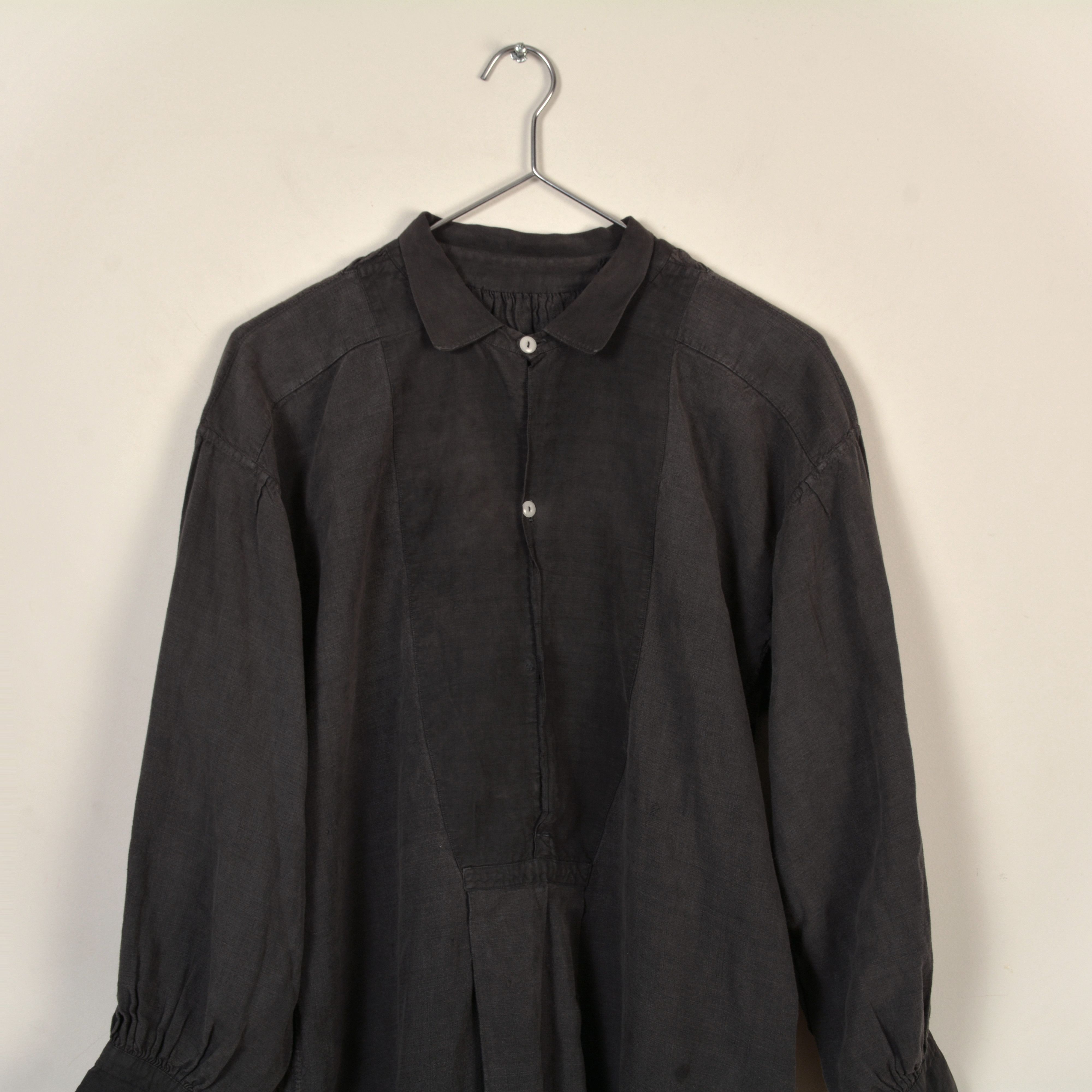 Vintage Vintage french linen biaude work jacket 1930-40 (2303) Size US S / EU 44-46 / 1 - 7 Thumbnail