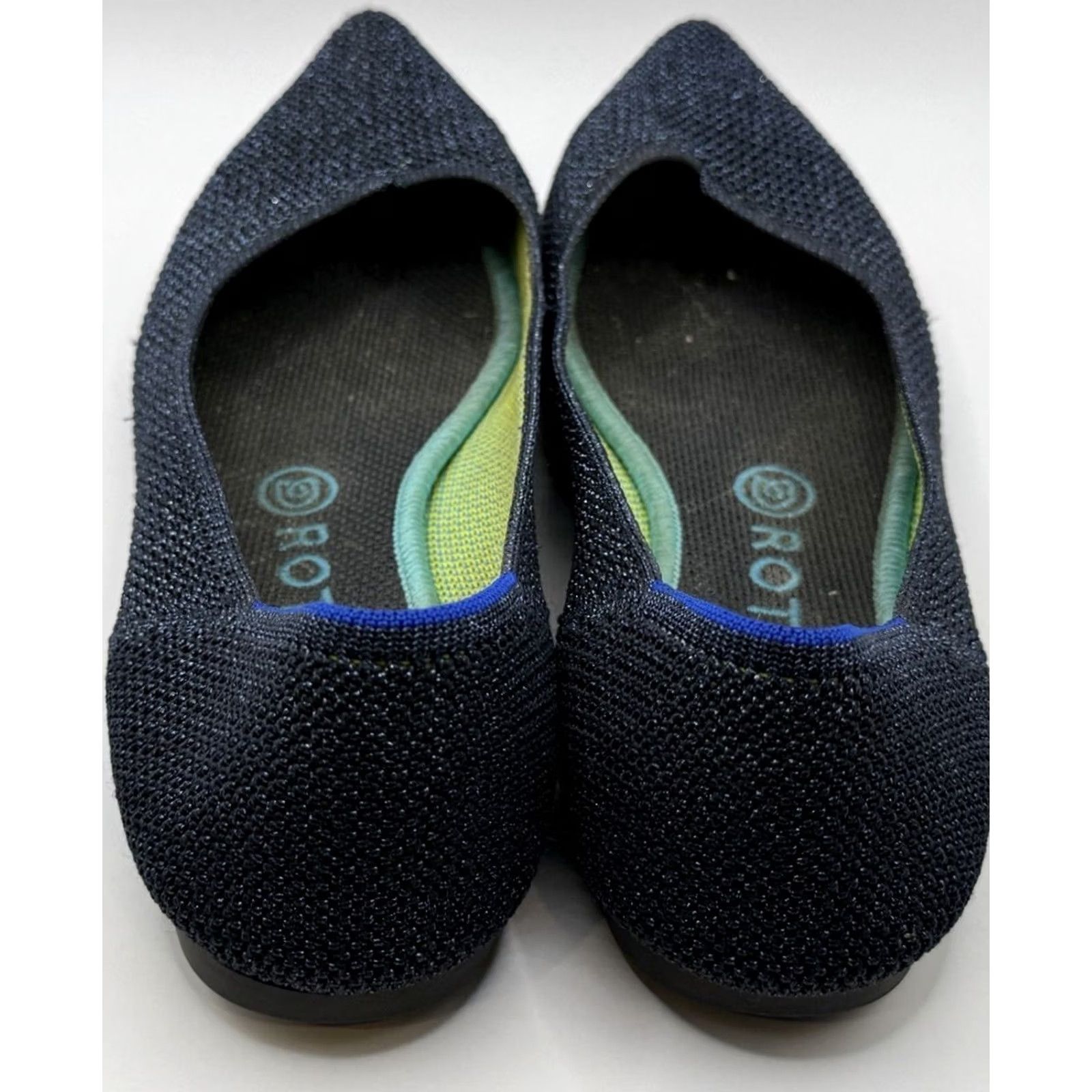 Rothy's Rothy’s Point Metallic Lattice Stitch Limited Edition Flats Woman US 8.5 Multicolor Knit Slip On Pointed Toe Size US 9 / IT 39 - 6 Thumbnail