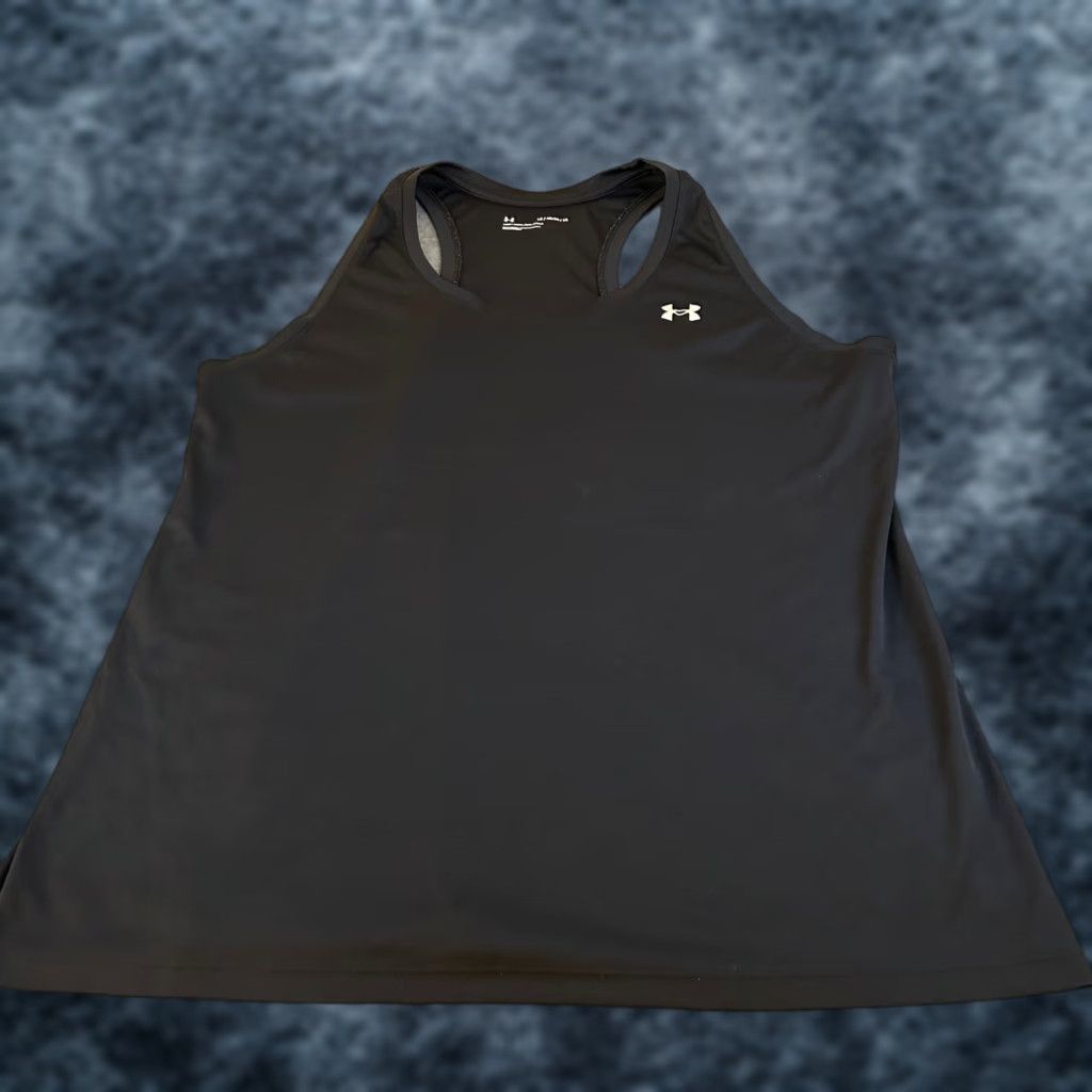 Under Armour Under Armour Tank Top Women Racerback Sleeveless Athletic Gym 1X Black Size XL / US 12-14 / IT 48-50 - 1 Thumbnail