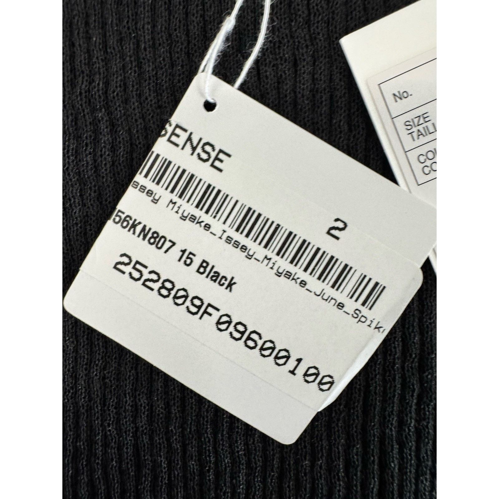 Issey Miyake Issey Miyake Women's Black Spikelet Knit Sweater Size XS / US 0-2 / IT 36-38 - 5 Thumbnail