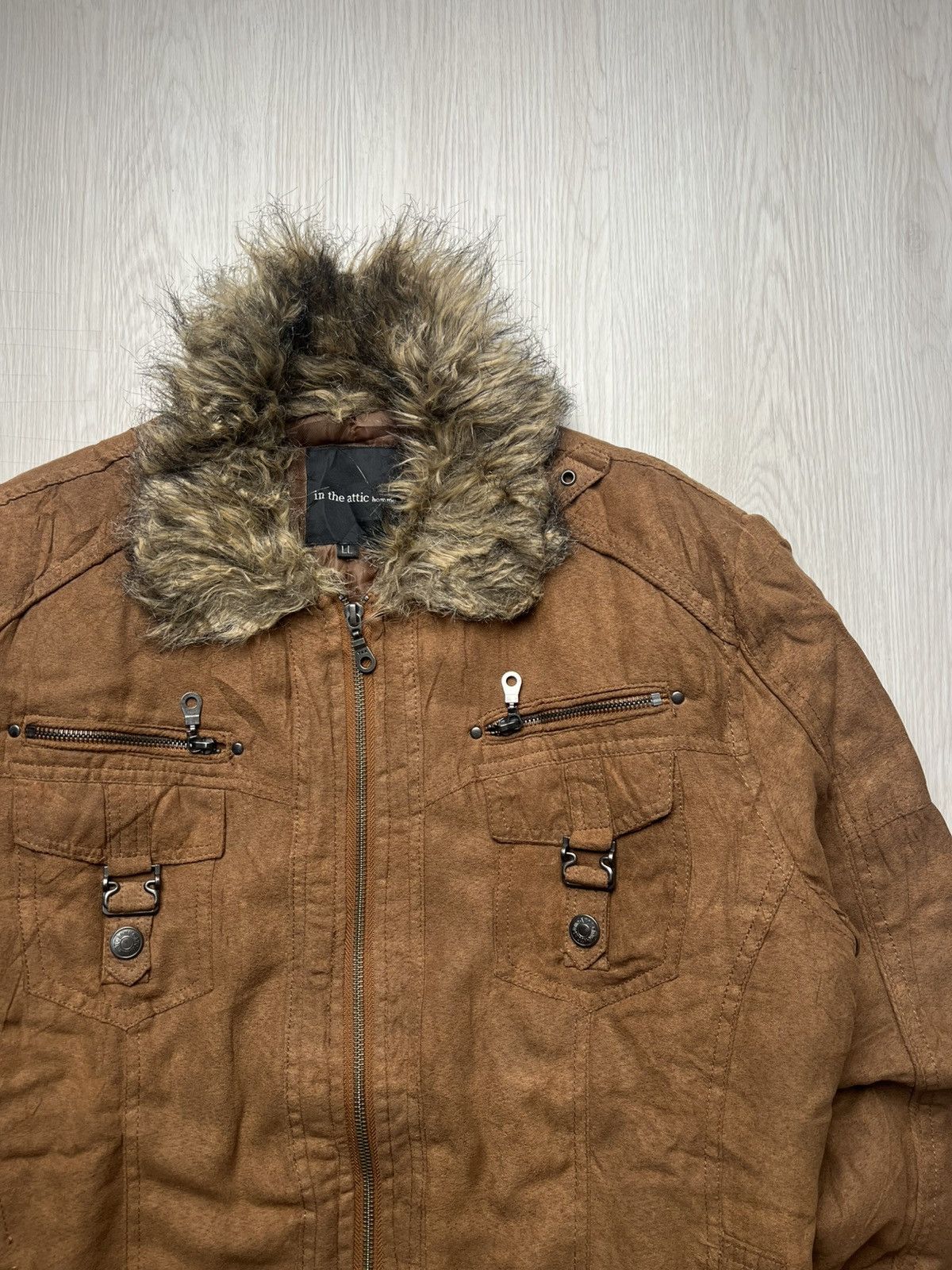 Le Grande Bleu (L.G.B.) In The Attic Biker Jacket Fur Collar If Six Was Nine Style Size US M / EU 48-50 / 2 - 3 Thumbnail