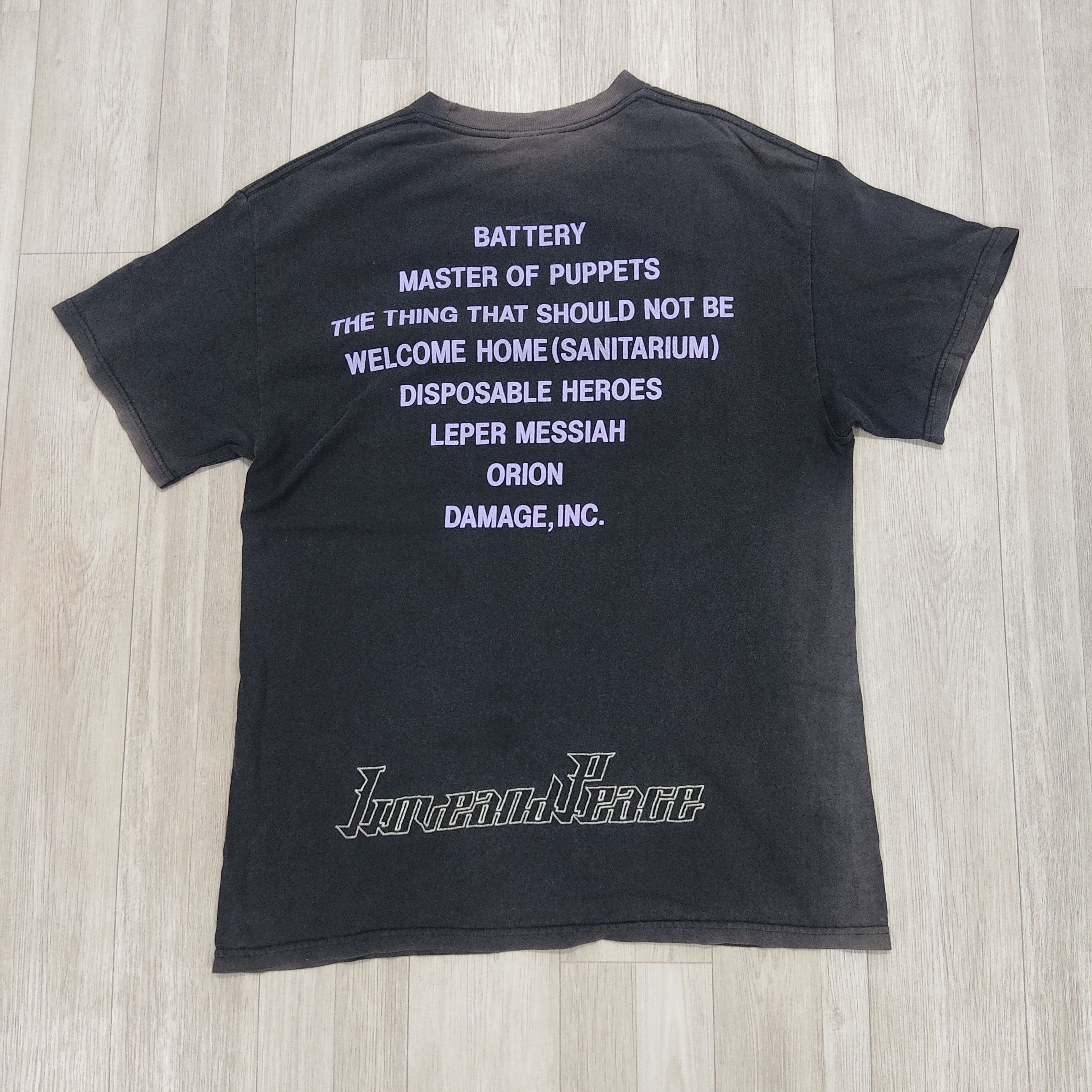 Band Tees × Metallica × Vintage Vtg 1994 METALLICA Master of Puppets Faded Distressed Tee Size US M / EU 48-50 / 2 - 10 Thumbnail