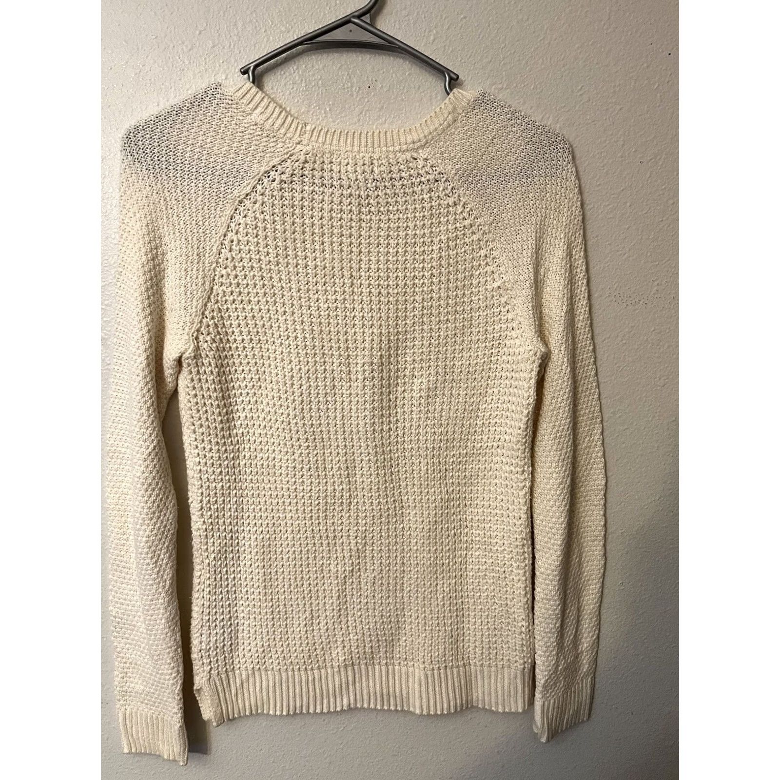 Vintage SONOMA LIFE STYLE Sweater Womens Size PS Cream Cable Knit Crew Neck Long Sleeve Size S / US 4 / IT 40 - 5 Thumbnail