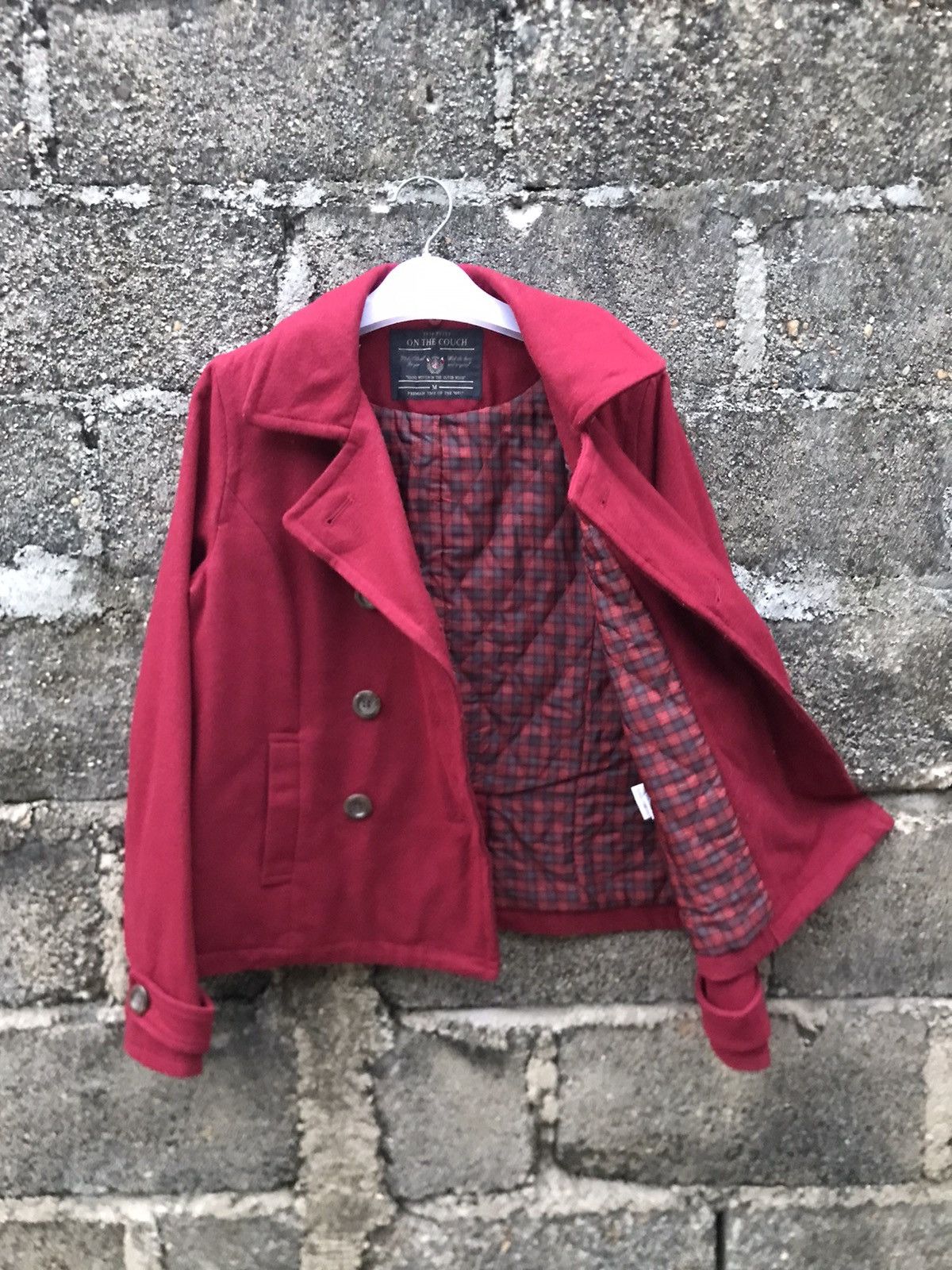 Japanese Brand ⚡️Vintage On The Couch Double Breast Cropped Jacket Size M / US 6-8 / IT 42-44 - 8 Thumbnail