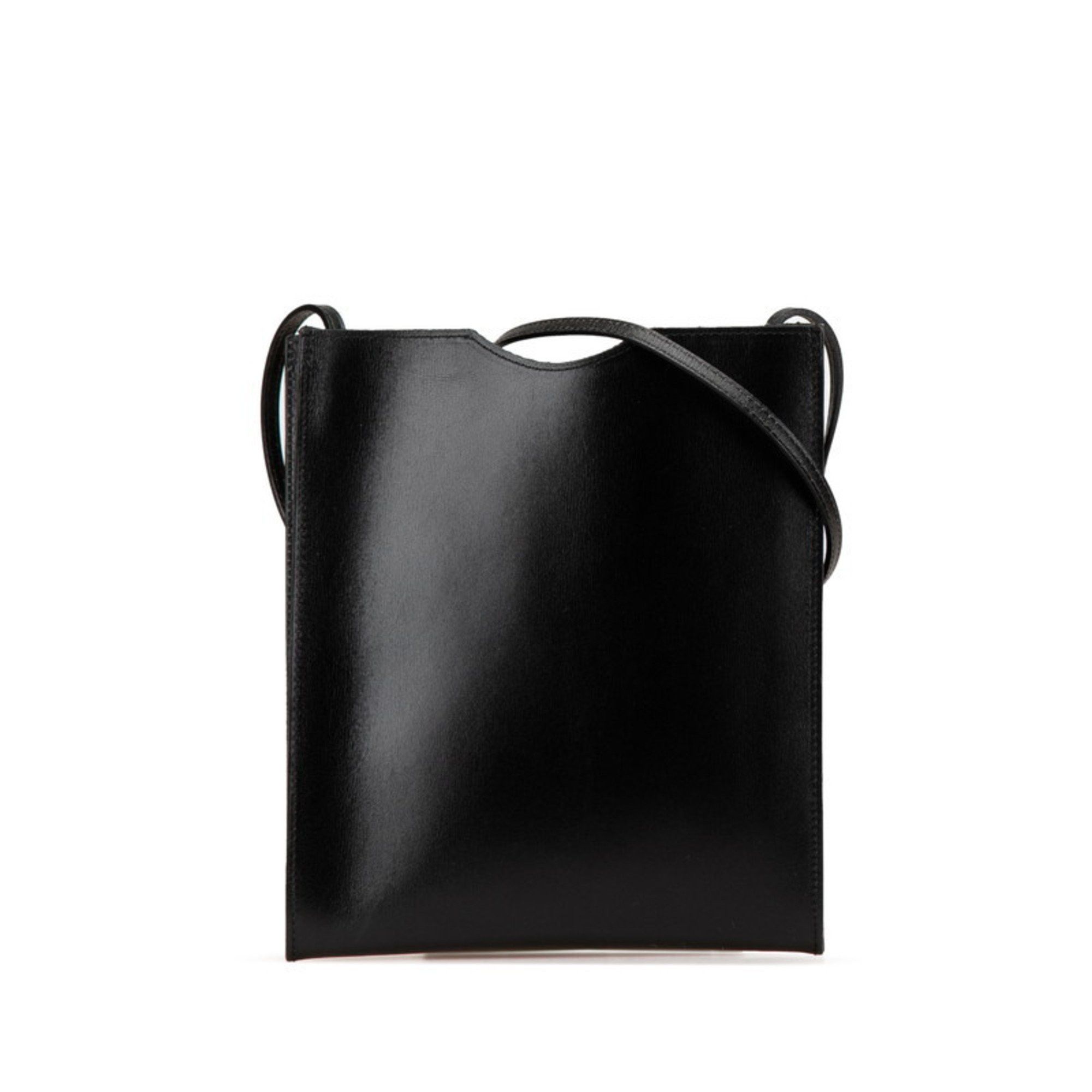 Hermes Onimetou Shoulder Bag Black Box Calf Women's Hermes