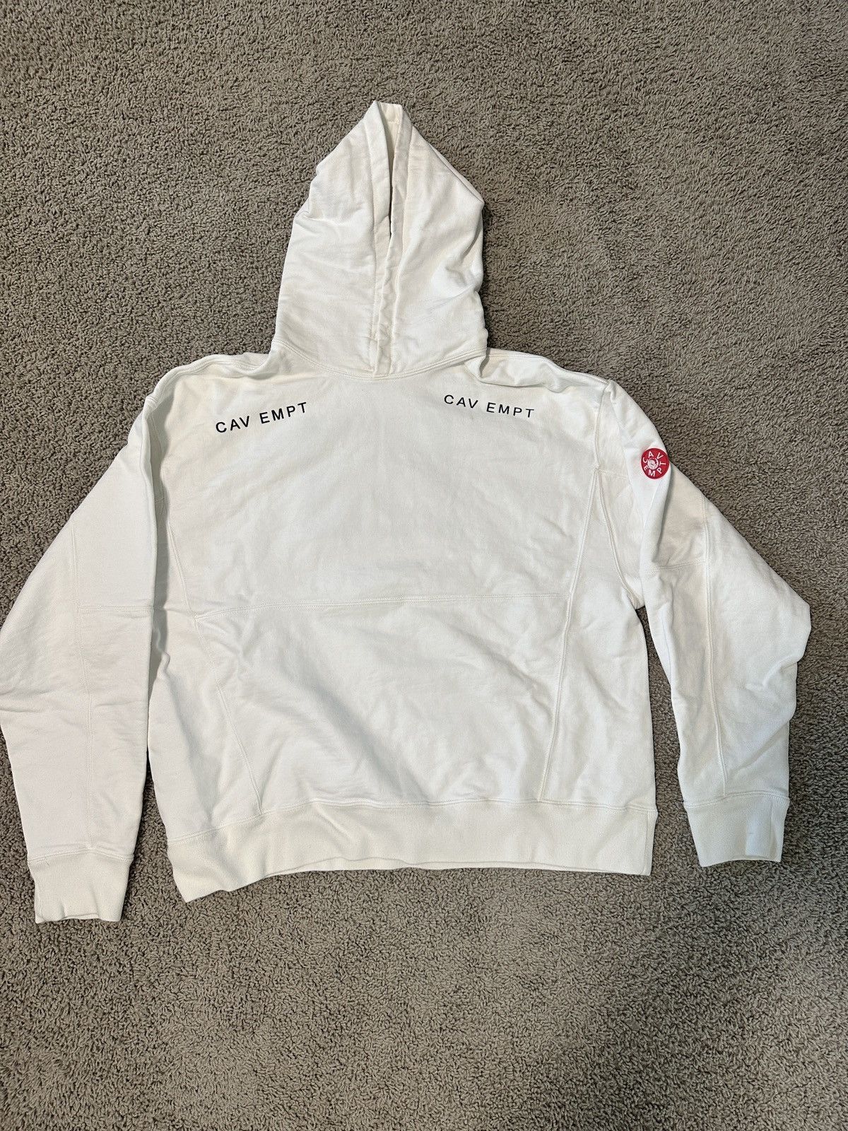 Cav empt white hoodie hotsell