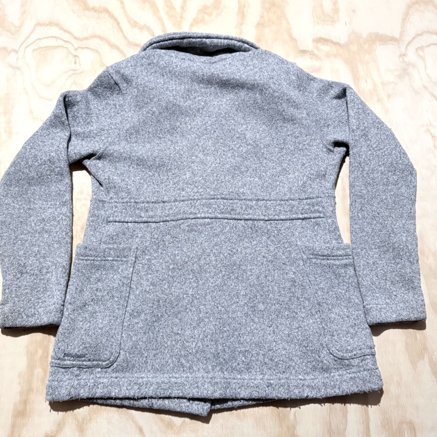 Patagonia Peacoat Jacket Women's Size Small Gray Fleece Double Breasted Better Sweater - Mens?