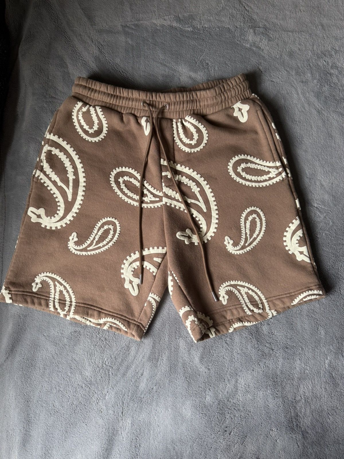 EPTM. Paisley Shorts (Brown/Beige) Size US 32 / EU 48 - 1 Thumbnail