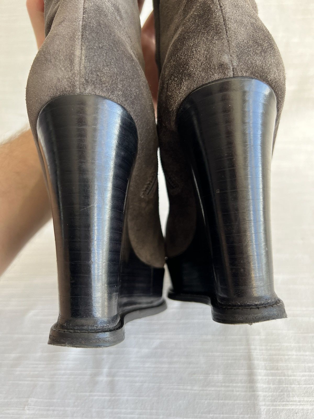 Moschino Moschino Knee-High Boots Suede Size US 7 1/2 EU 38 Size US 7.5 / IT 37.5 - 8 Thumbnail