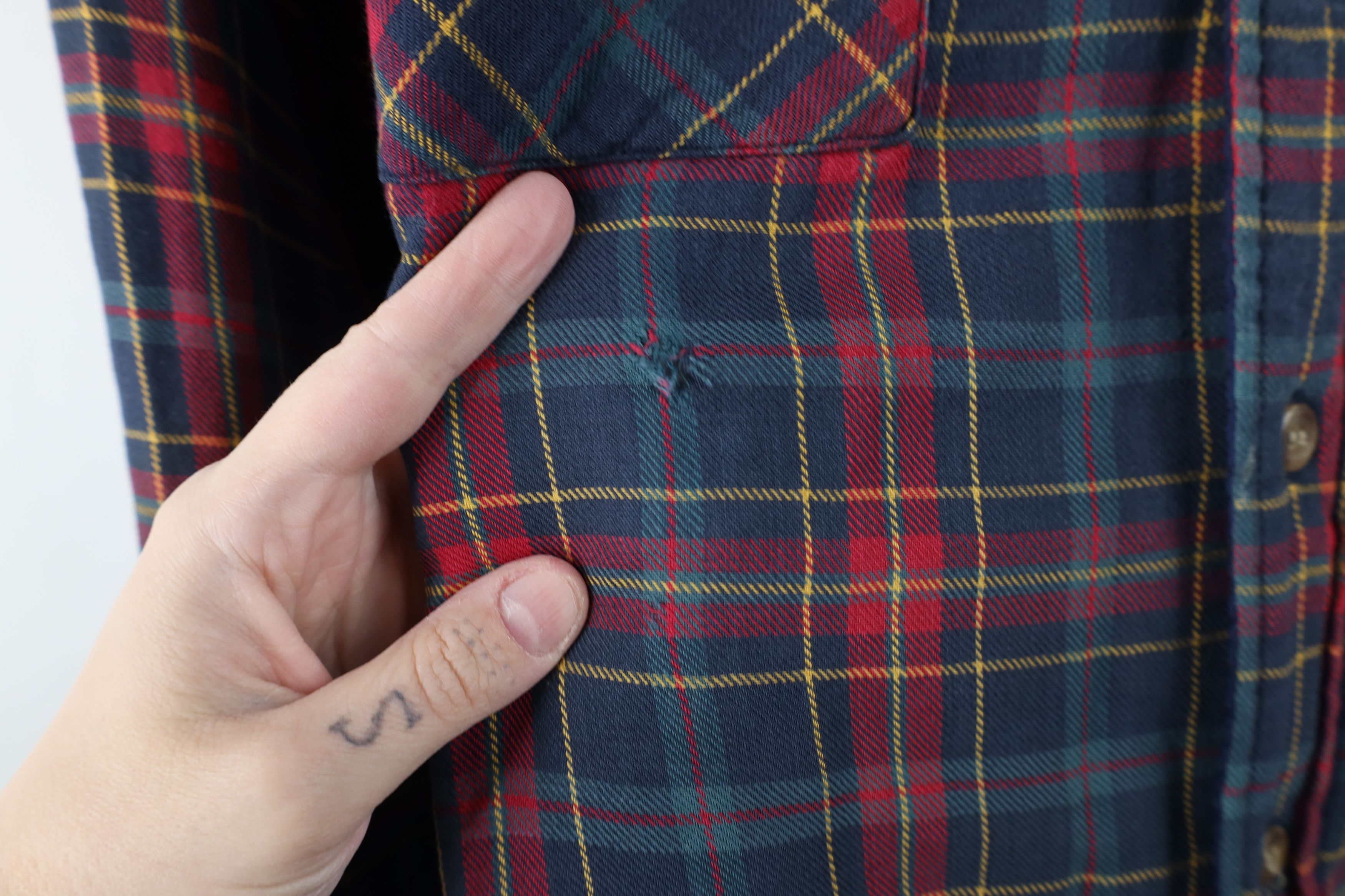 Vintage Vintage 90s Streetwear Quilted Flannel Button Shirt Jacket Size US XXL / EU 58 / 5 - 7 Thumbnail