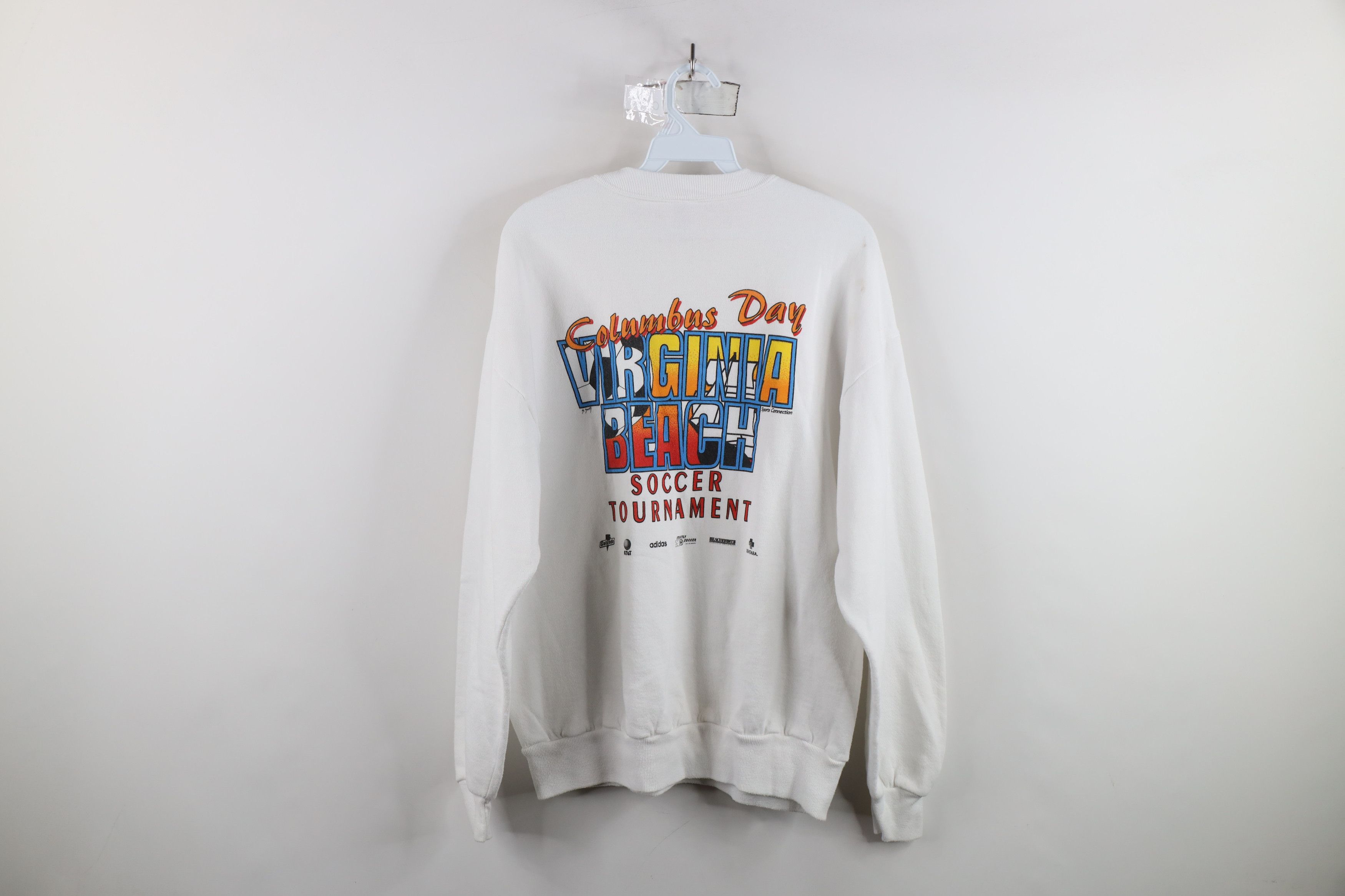 Vintage Vintage 90s Columbus Day Soccer Tournament Sweatshirt USA Size US L / EU 52-54 / 3 - 13 Thumbnail