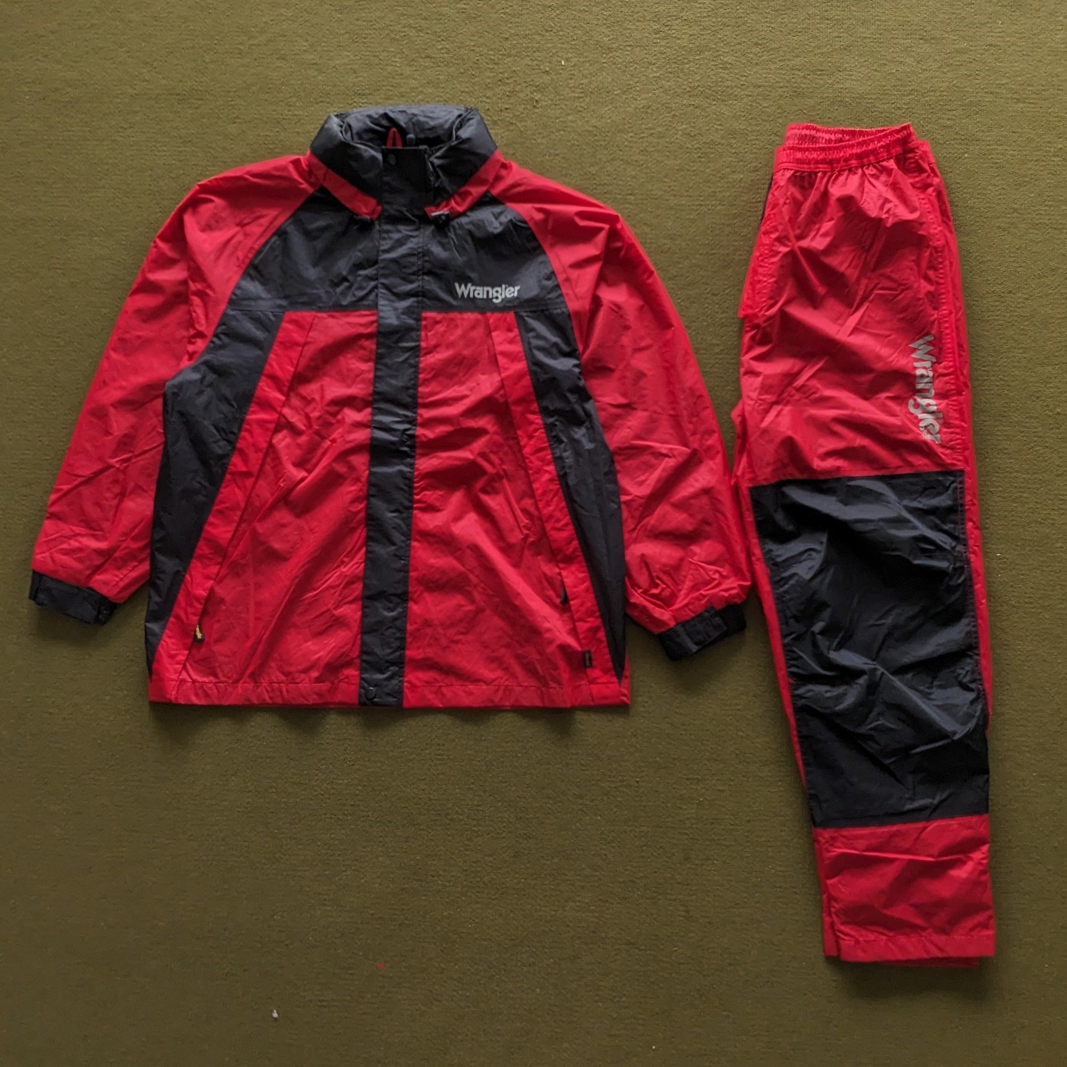 Wrangler Vintage WRANGLER Outdoor Style Windbreaker Ski Set Jacket Size US XL / EU 56 / 4 - 7 Thumbnail