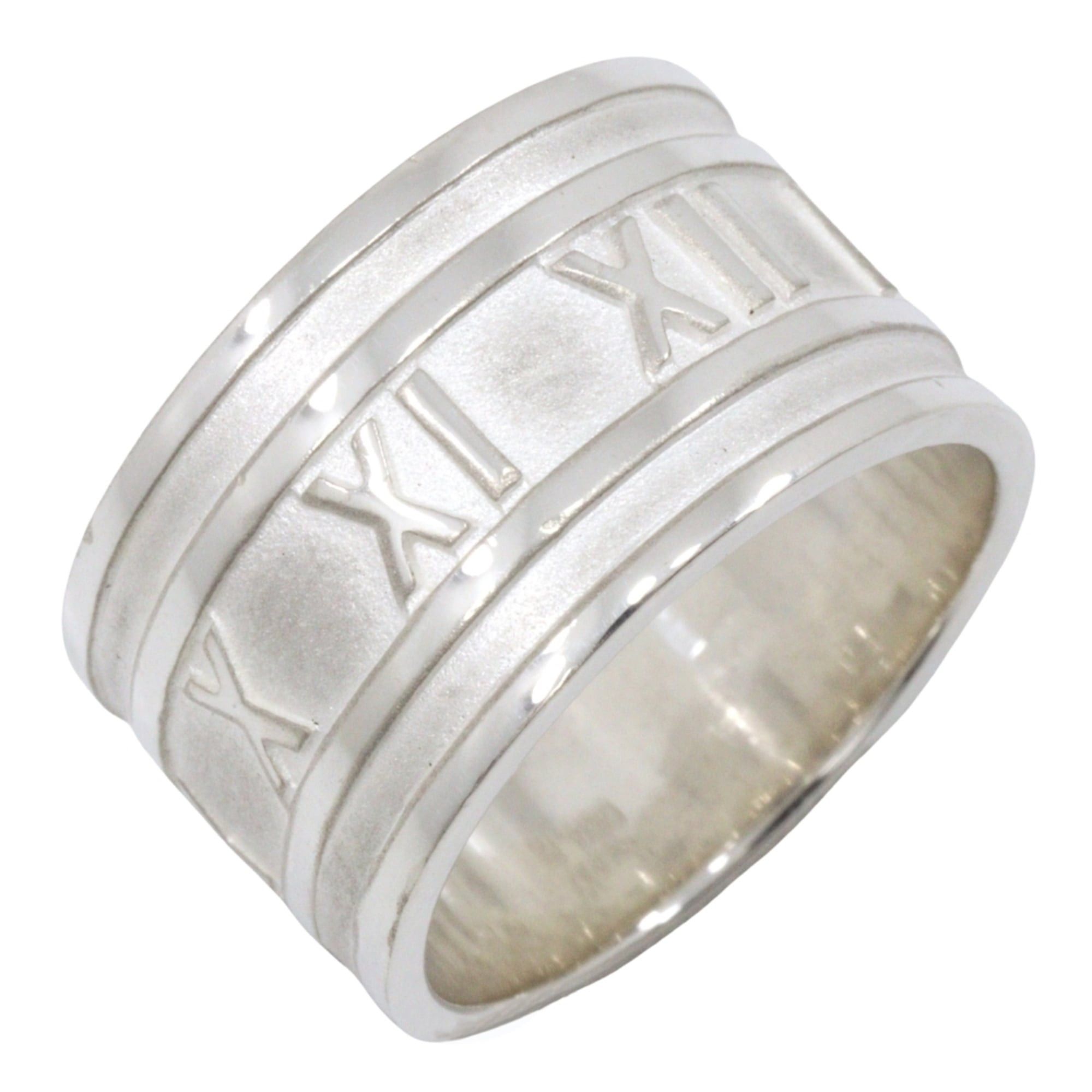 Tiffany & Co. Atlas Wide Ring Size 10.5 Silver 925 1995 Approx. 7.8g Women's