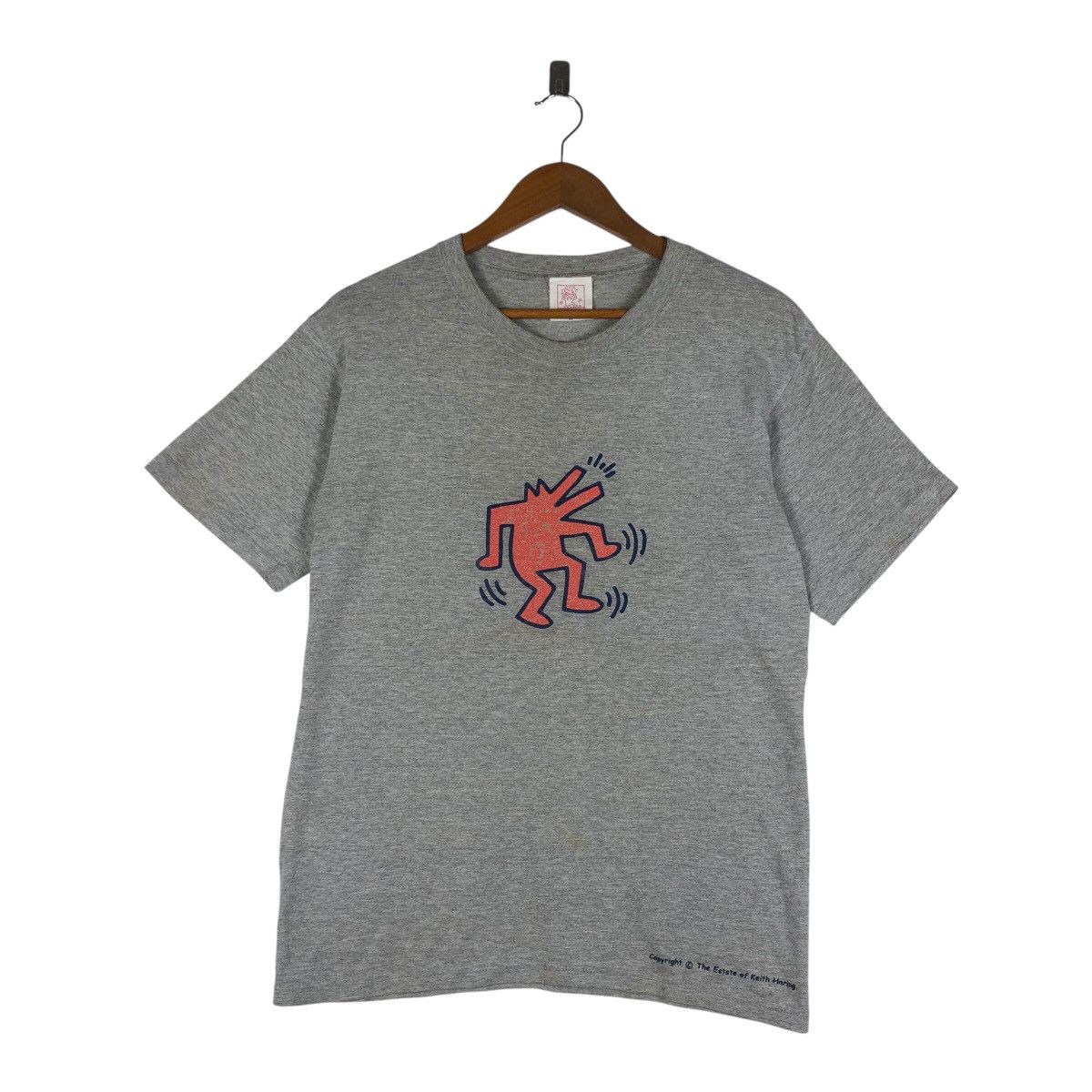Keith Haring × Vintage KEITH HARING y2k Dancing Doodle T-Shirt Size US M / EU 48-50 / 2 - 1 Thumbnail