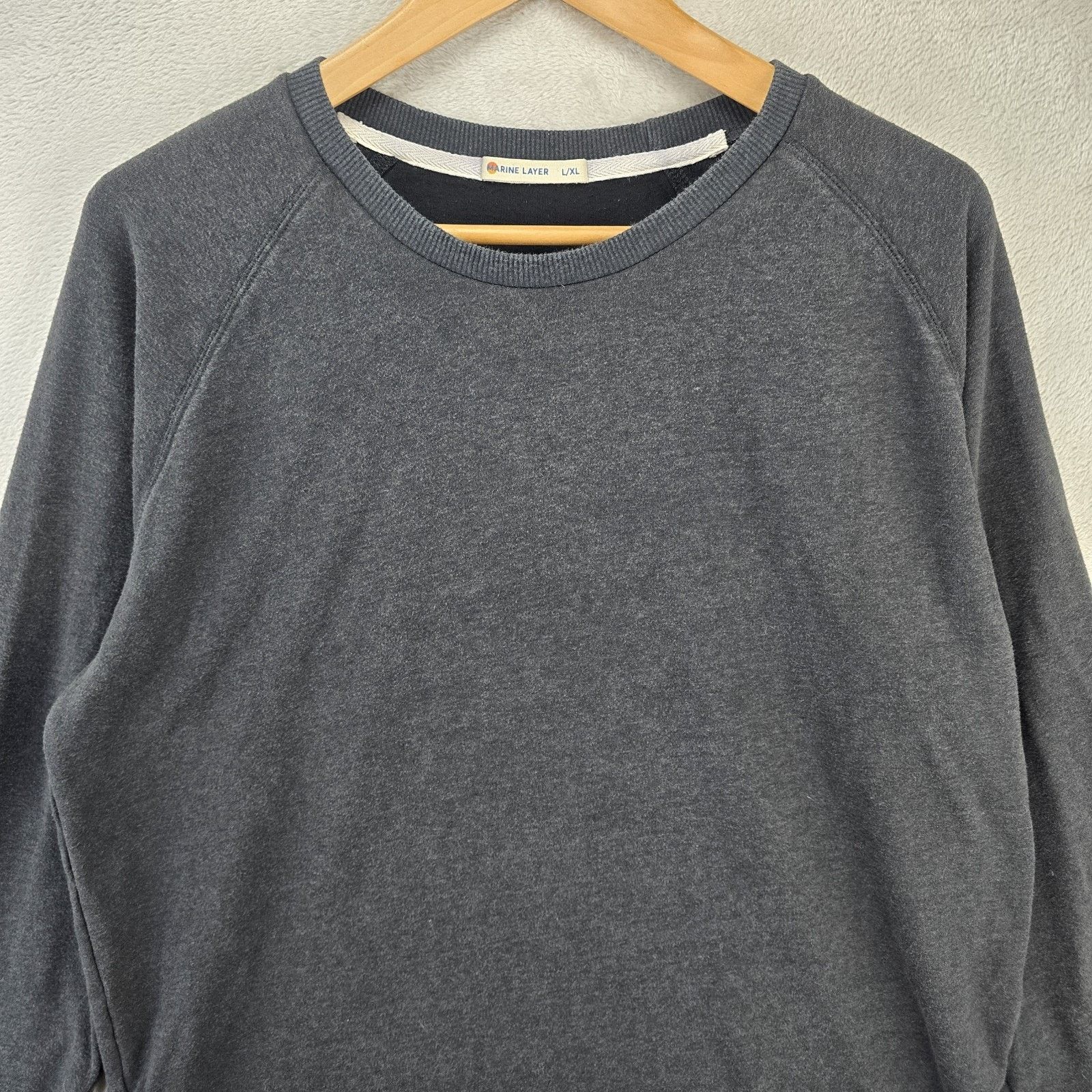 Marine Layer Marine Layer Long Sleeve Shirt L/XL Gray Crewneck Baselayer Size US XL / EU 56 / 4 - 3 Thumbnail