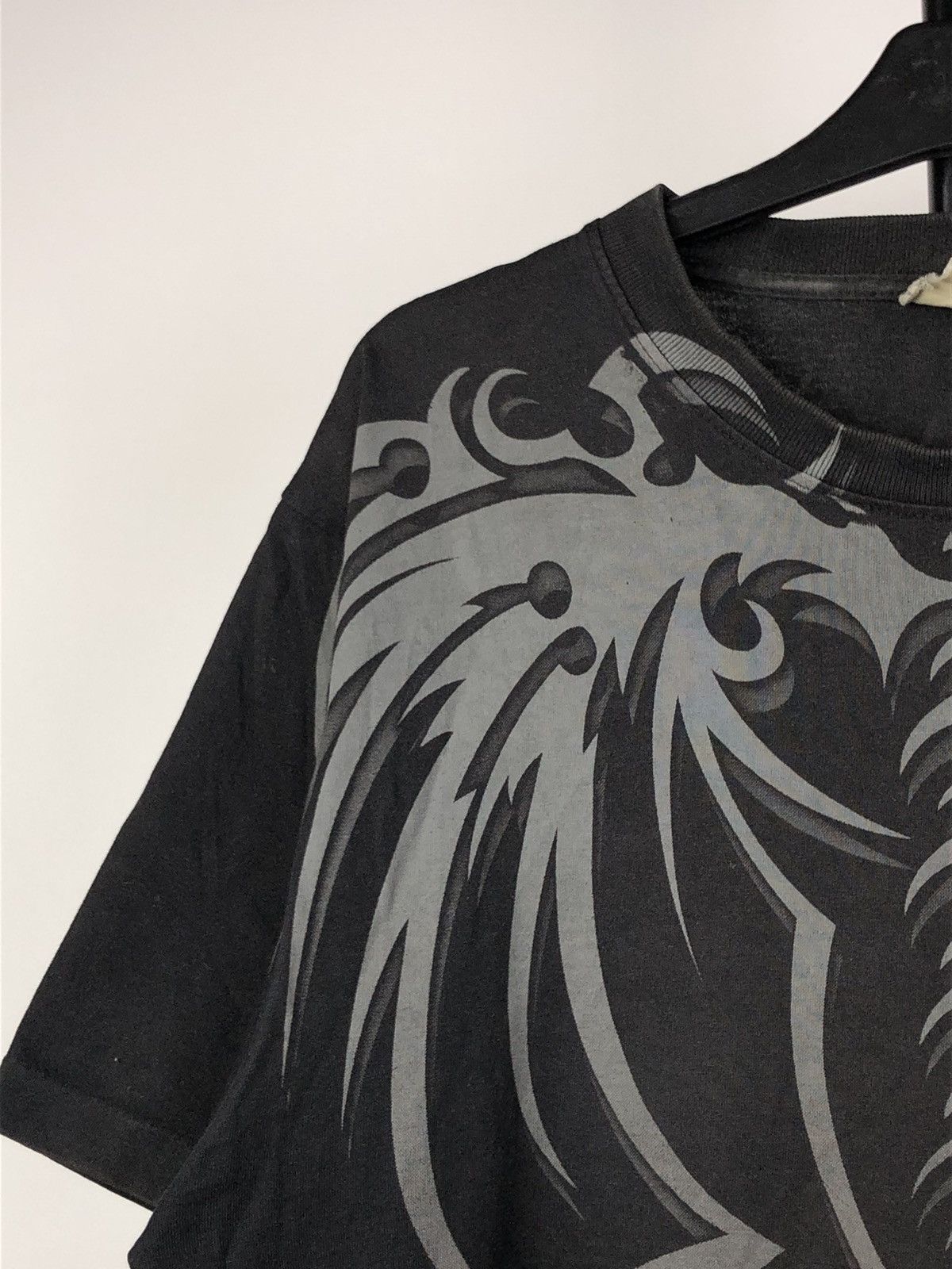 Vintage Dark Tribal Graphic Tee Gothic Overprint Single stitch 90s Size US L / EU 52-54 / 3 - 3 Thumbnail