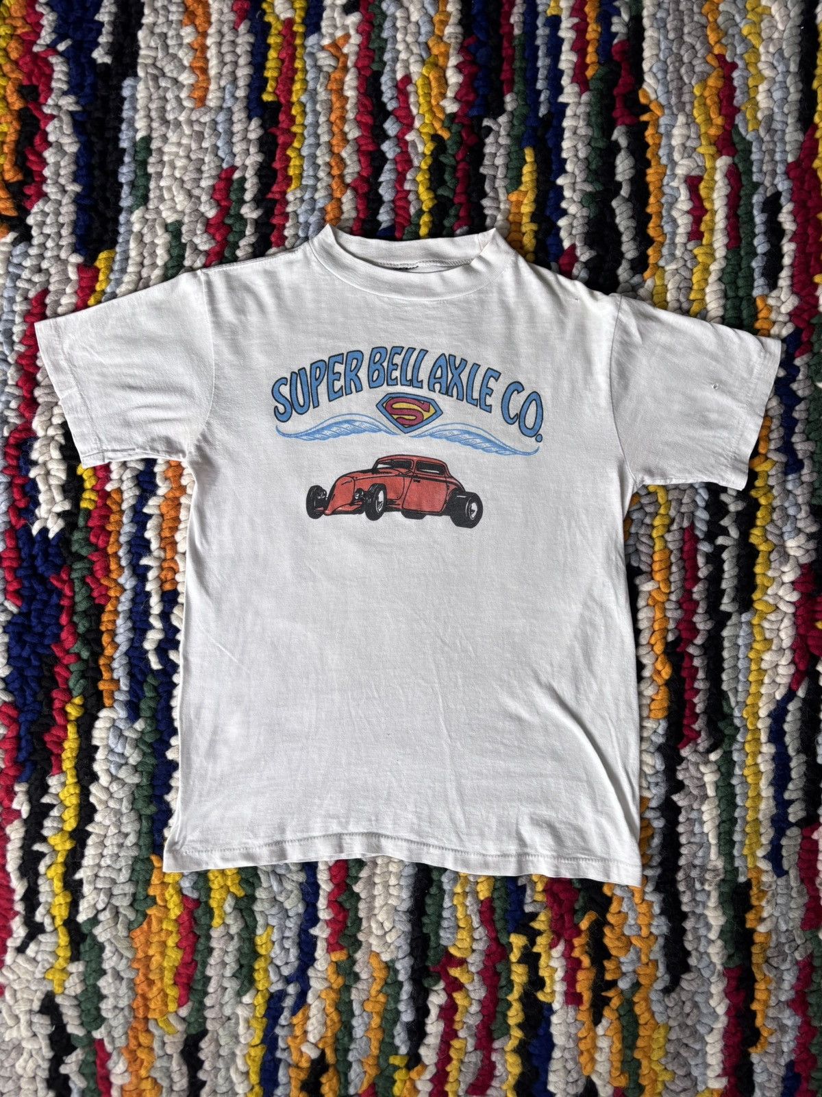 Vintage 1960s Car Racing Tee Shirt Size US M / EU 48-50 / 2 - 1 Thumbnail