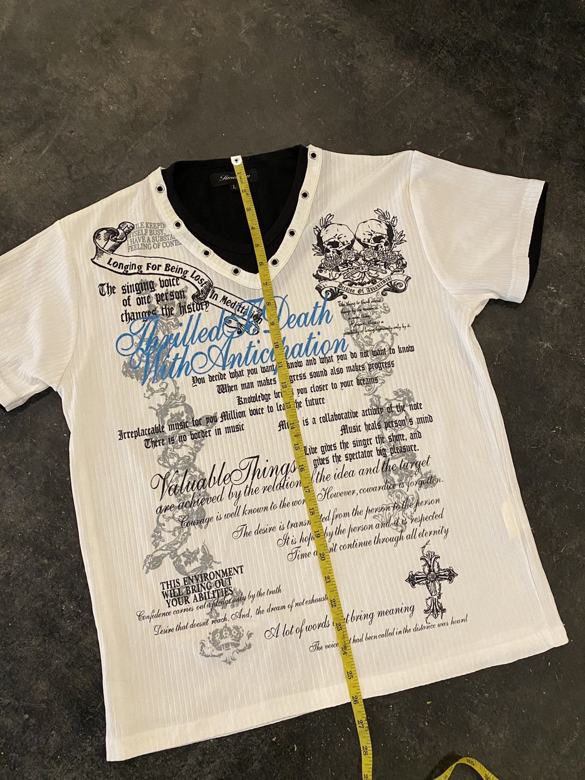 Hysteric Glamour × If Six Was Nine × Le Grande Bleu (L.G.B.) Y2k Time step if6was9 tshirt Size US L / EU 52-54 / 3 - 9 Thumbnail