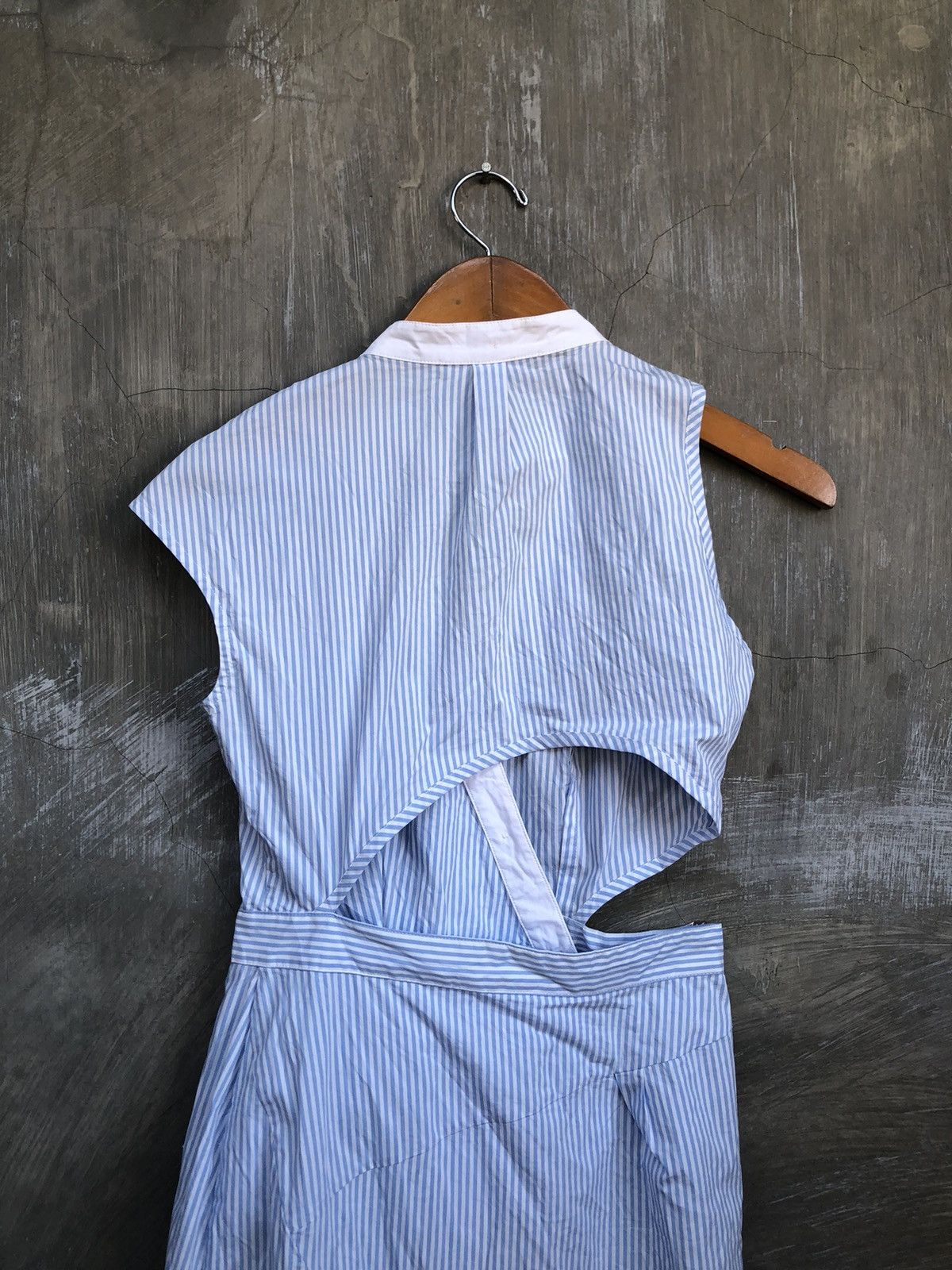 Alexander Wang Alexander Wang Asymmetrical Stripe Midi Dress Size M / US 6-8 / IT 42-44 - 12 Thumbnail