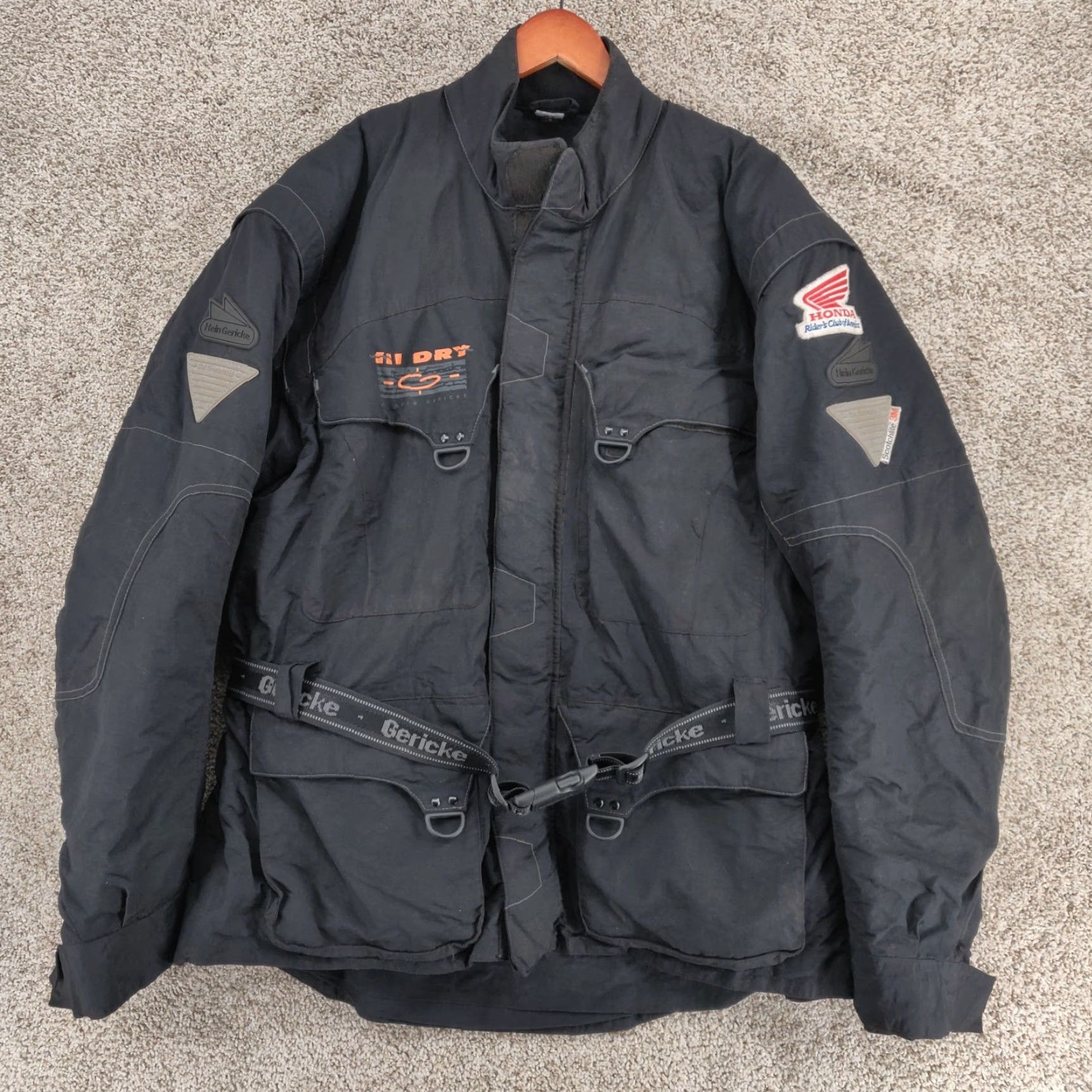 Vintage Hein Gericke Jacket Mens XL Motorcycle Protective Liner Hi Dry Logo Black Size US XL / EU 56 / 4 - 2 Thumbnail