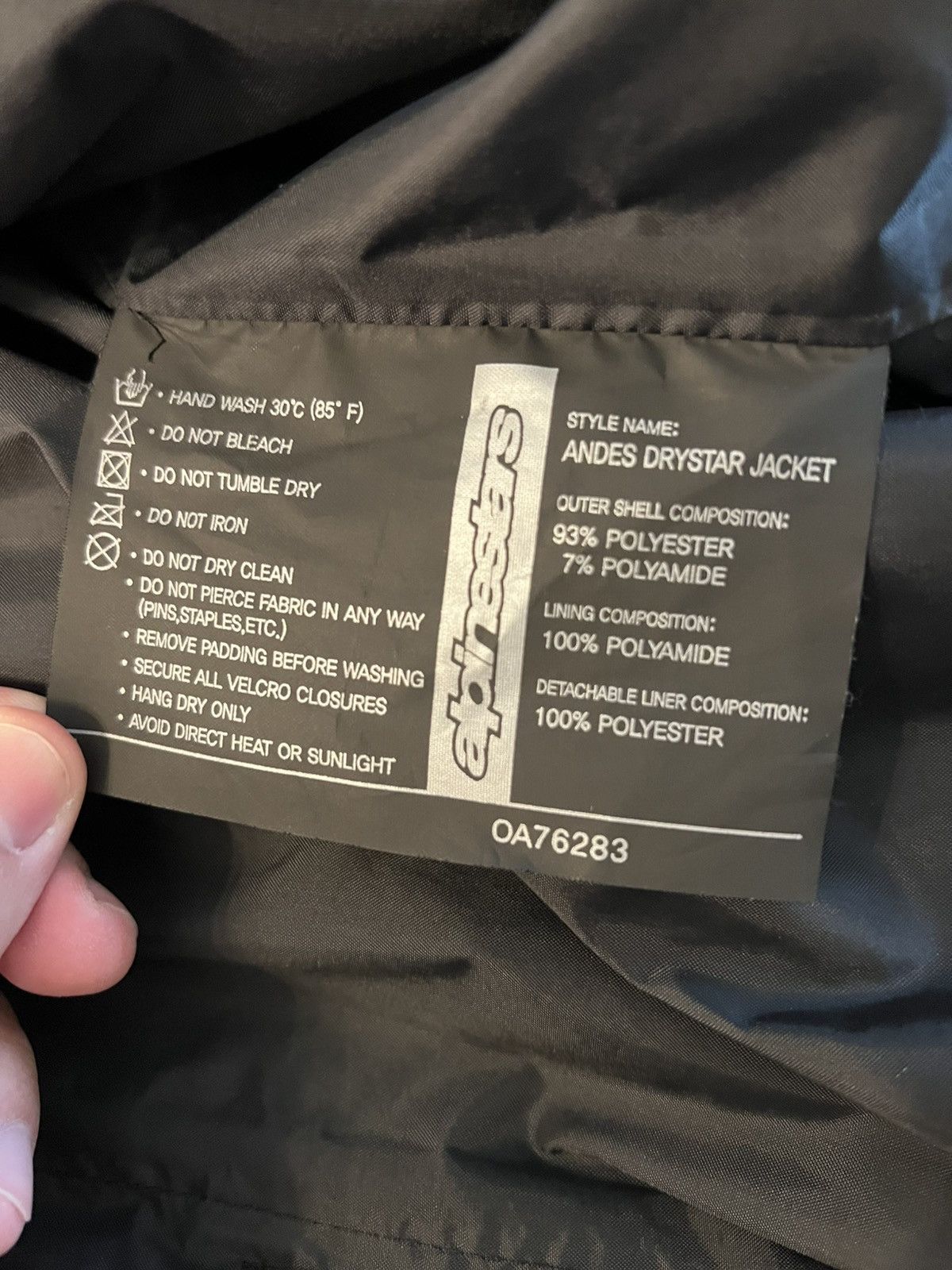 Other ALPINESTARS Andes Tourer Drystar Textile Armored Jacket Size US XXL / EU 58 / 5 - 10 Thumbnail