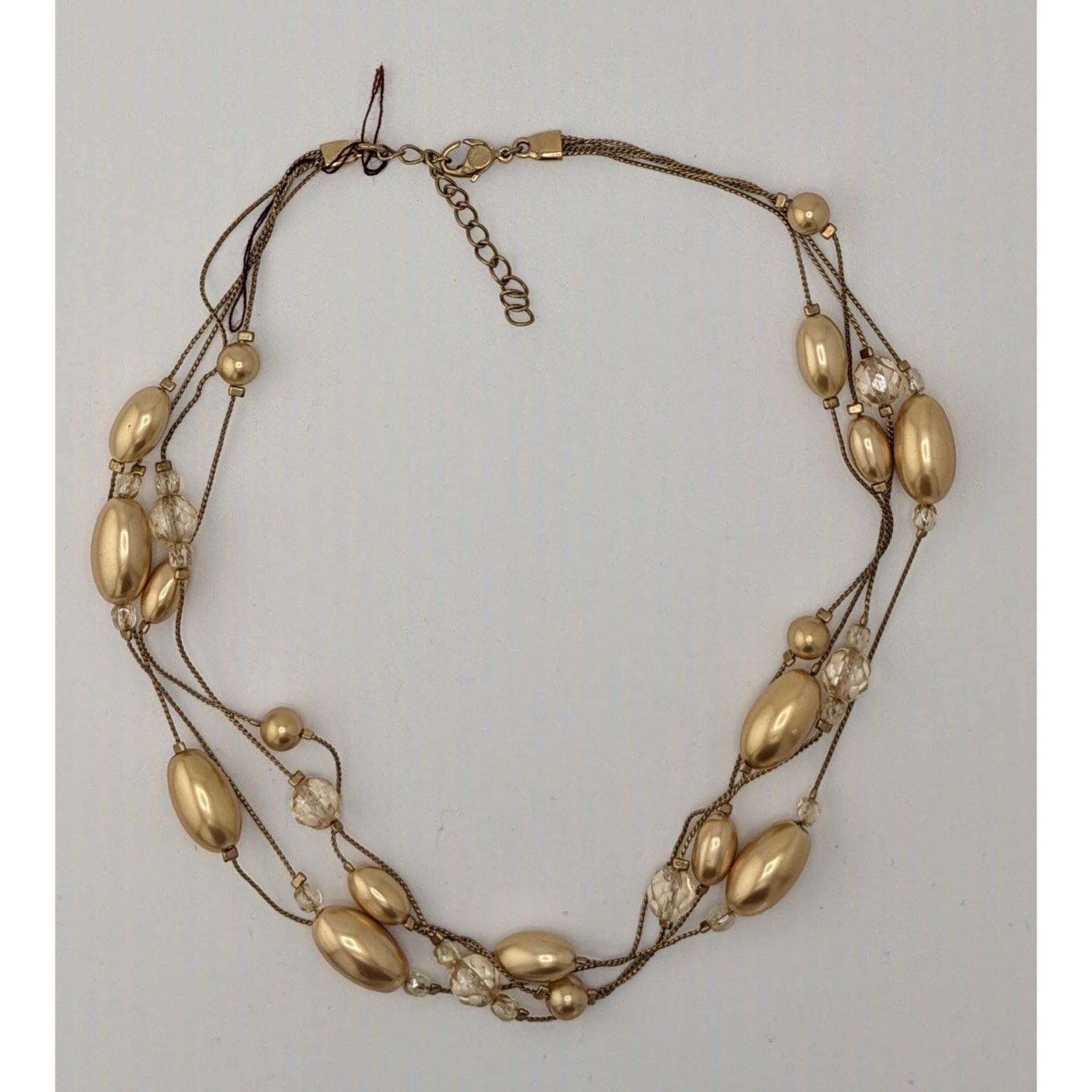 Monet Monet Glam "Carolyn" Layered Beaded Gold Tone Necklace Size ONE SIZE - 4 Thumbnail