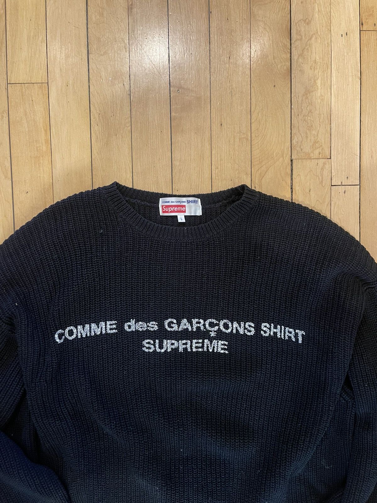 Supreme Supreme Comme Des Garcons Knit Sweater Grailed