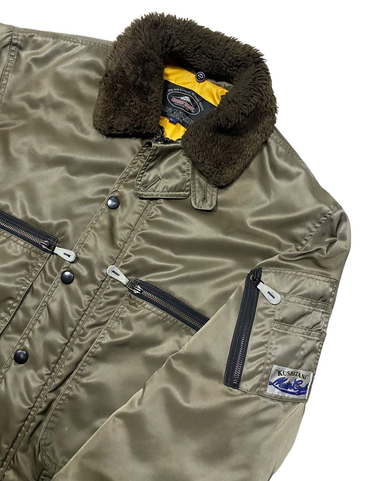Sports Specialties KUSHITANI HAMAMATSU MOTORCYCLE FUR BOMBER JACKET Size US L / EU 52-54 / 3 - 6 Thumbnail