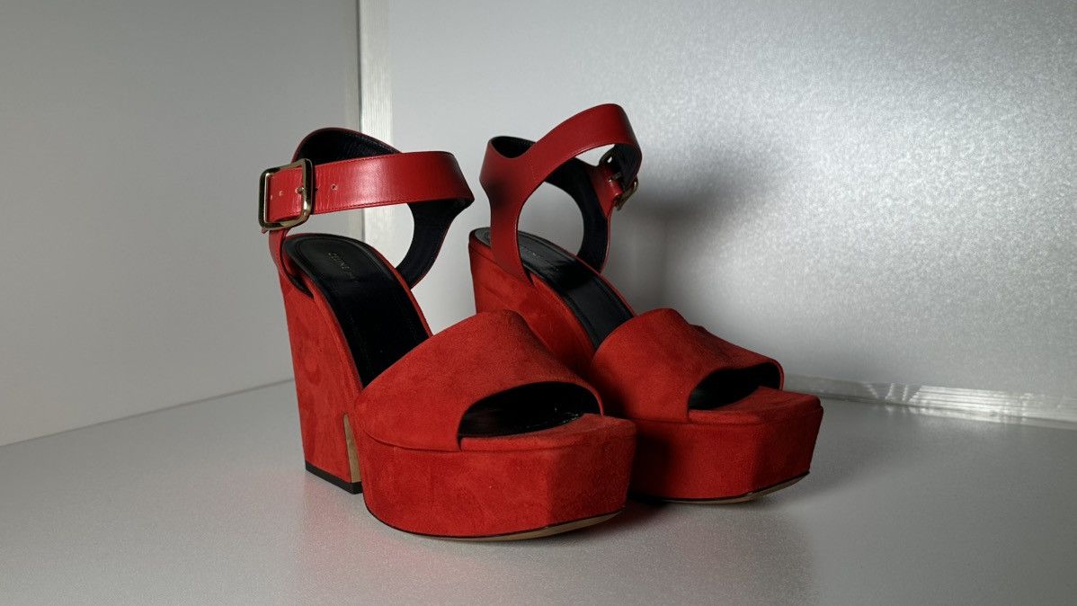 Celine Celine sandals women red 🔥 38.5 s Size US 8.5 / IT 38.5 - 2 Thumbnail