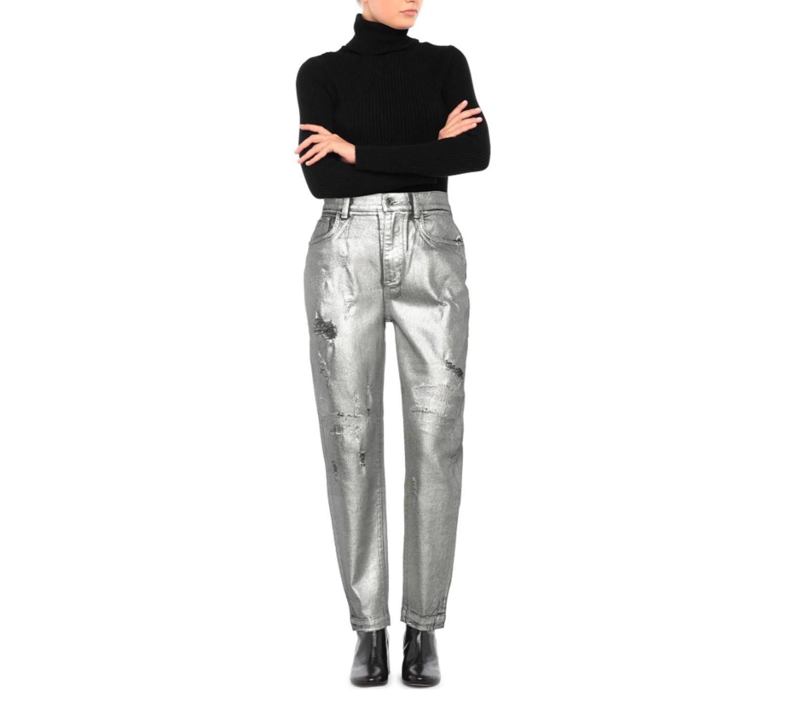 Dolce & Gabbana Dolce & Gabbana Grace Coated Skinny Jeans, Sz M, US6, IT42 Size 28" / US 6 / IT 42 - 3 Thumbnail
