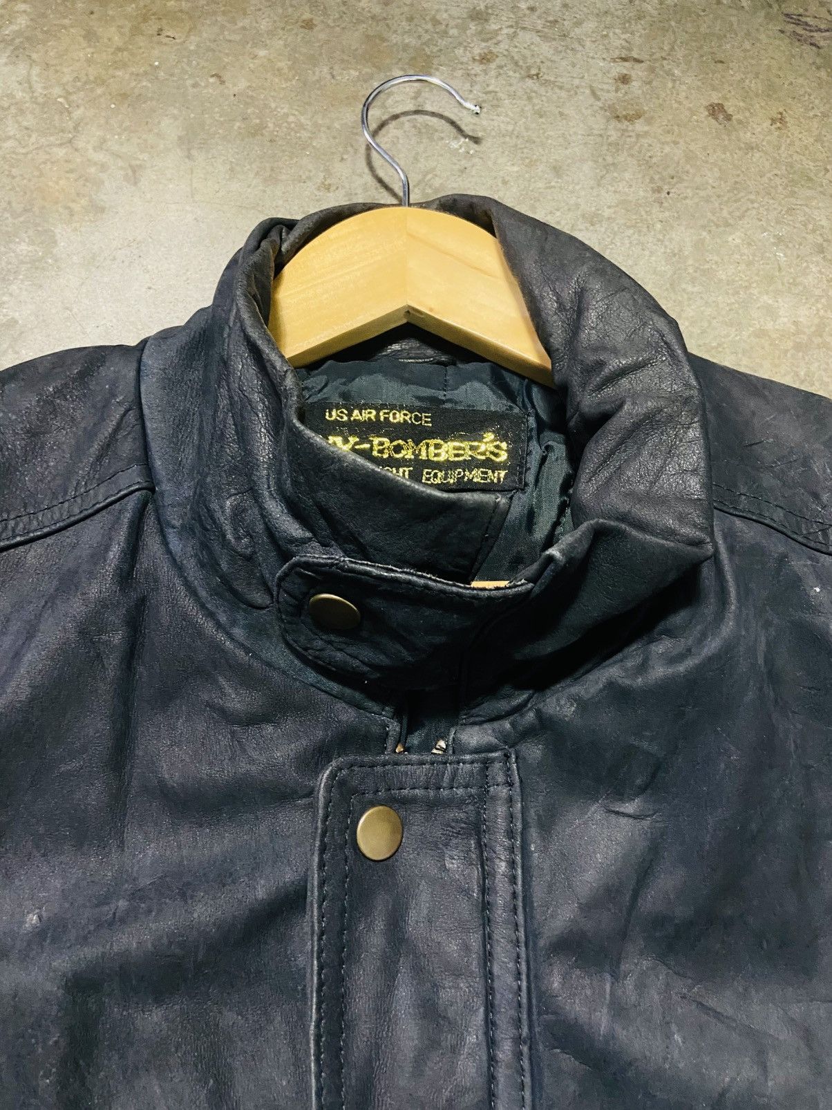 Genuine Leather US Air Force Sky Bombers Parka Leather Jacket Size US XL / EU 56 / 4 - 10 Thumbnail